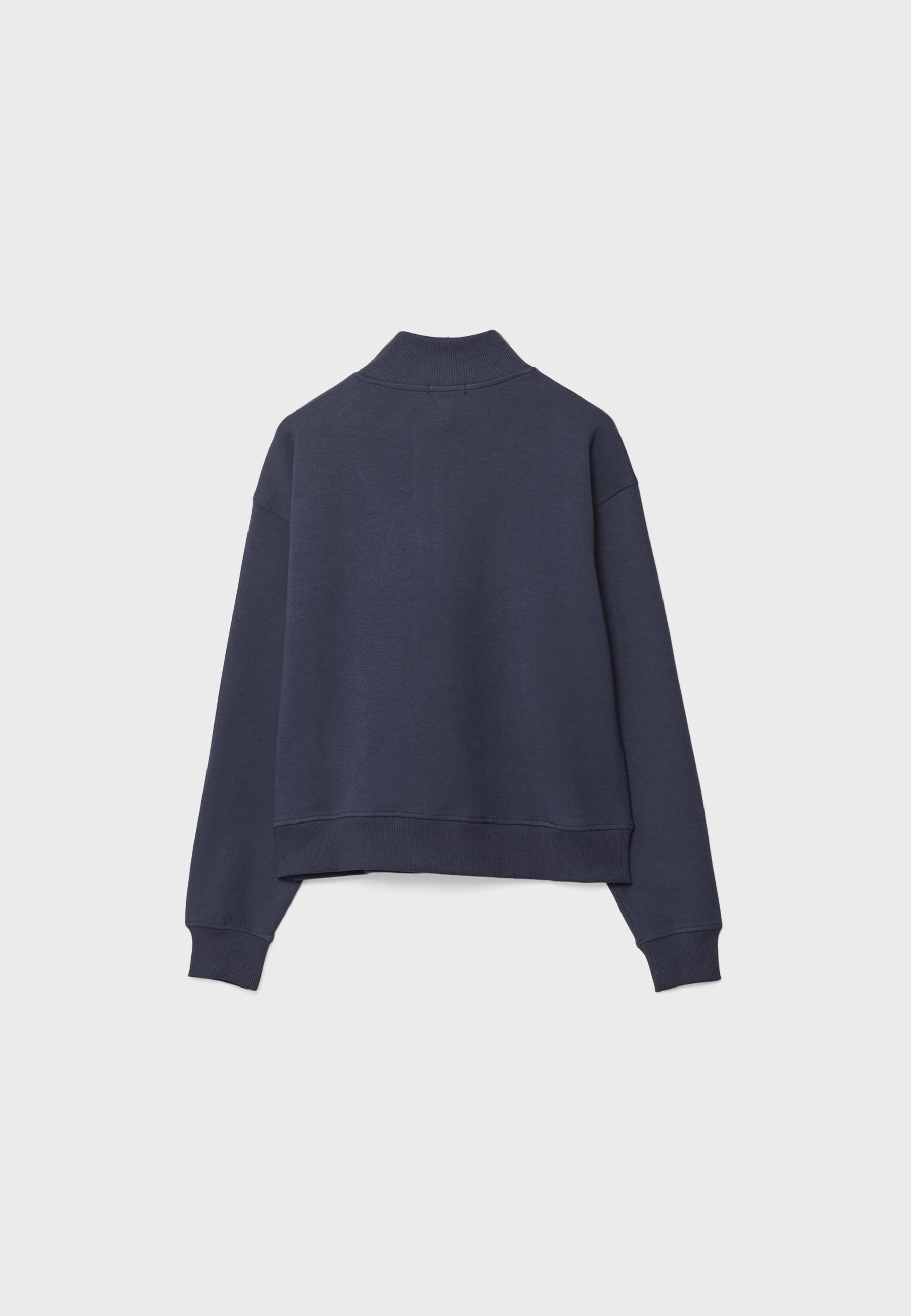 HIGH-NECK SWEATSHIRT WITH ZIP