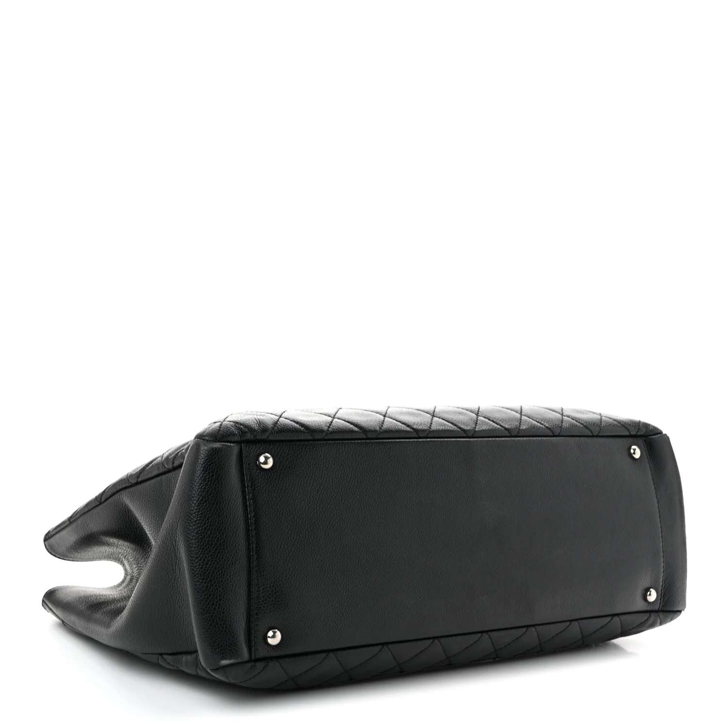 Caviar Quilted XL Grand Shopping Tote GST Black - Top Club
