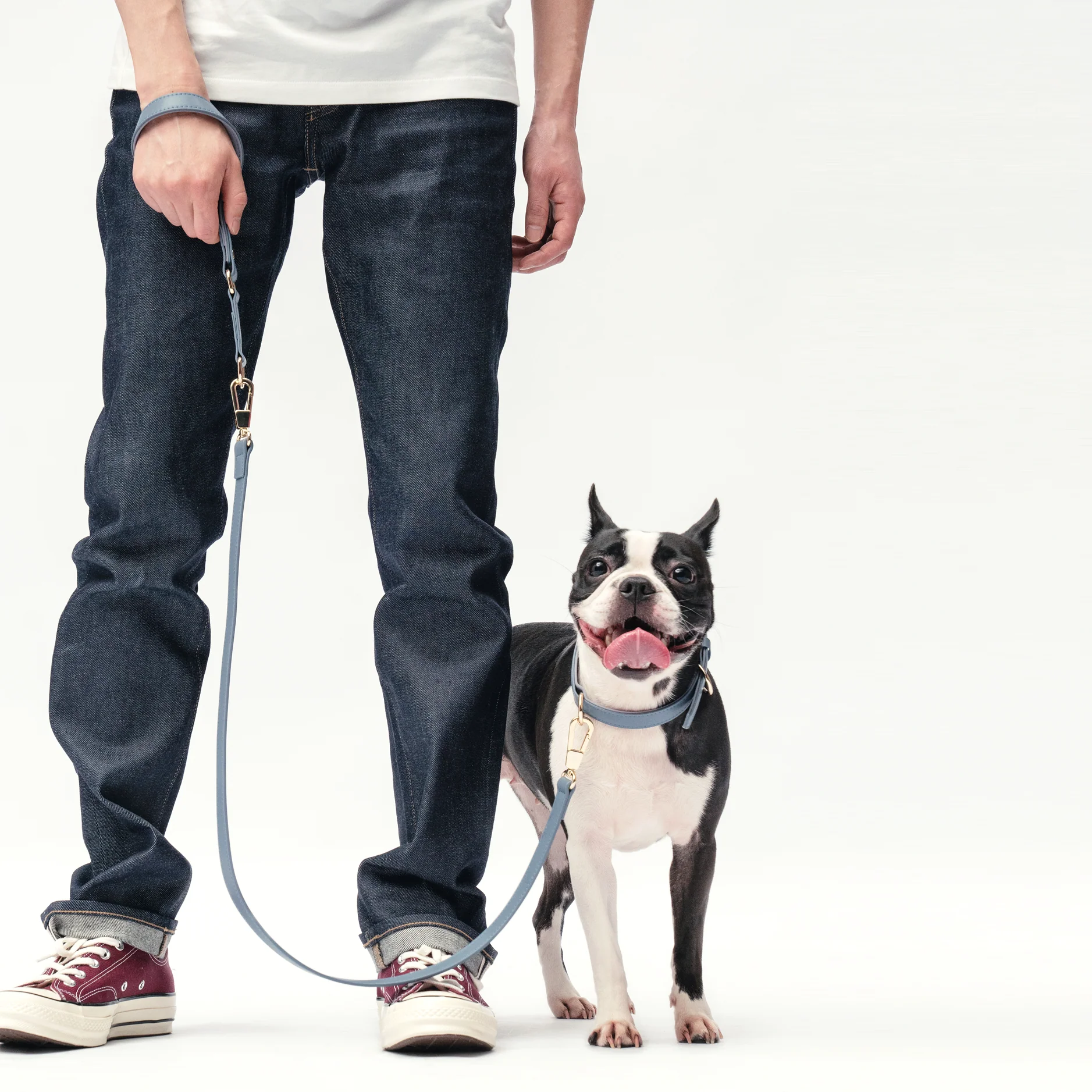 Classic Leash - Stone Blue
