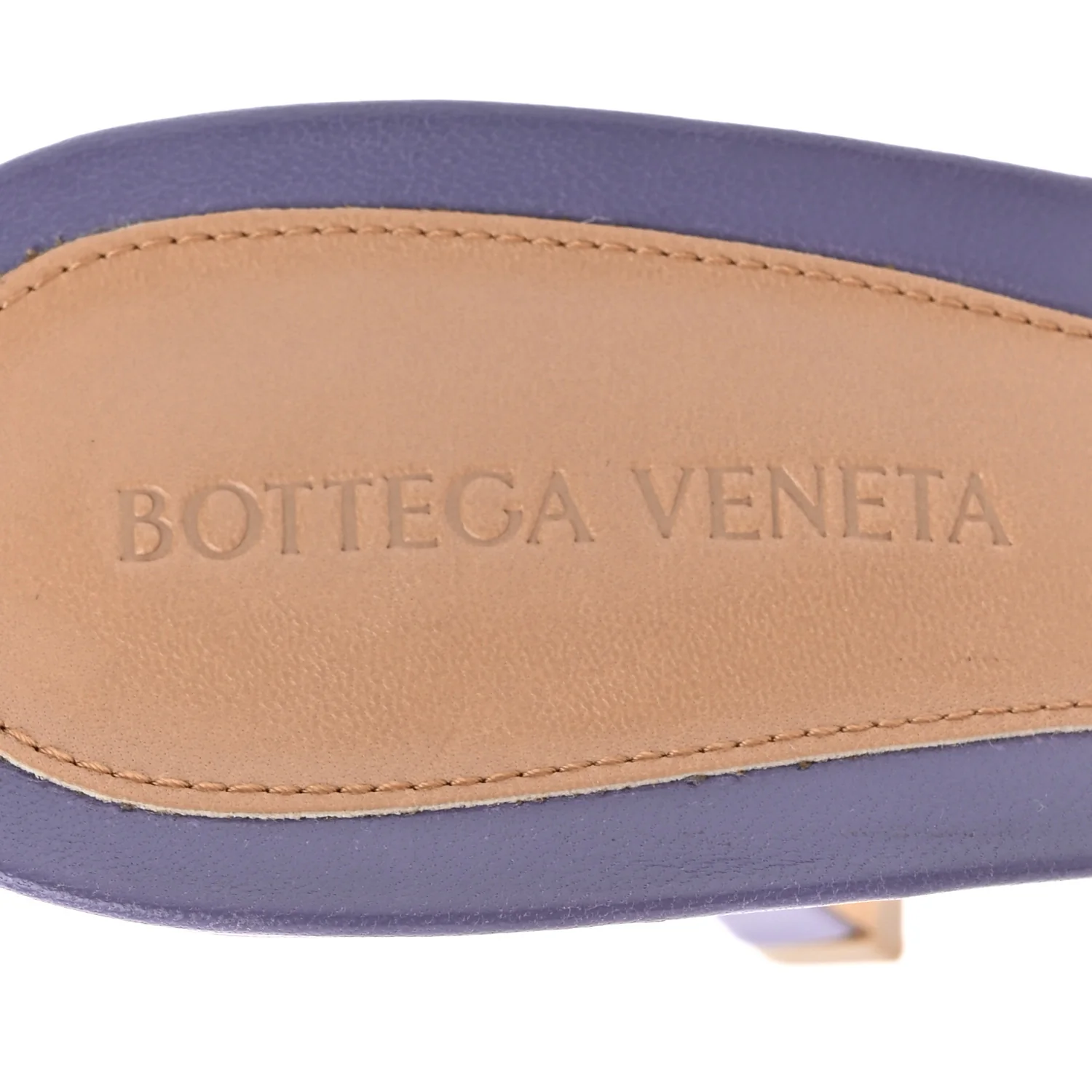 Lambskin Stretch Mule Sandals 41 Lavender - Top Club