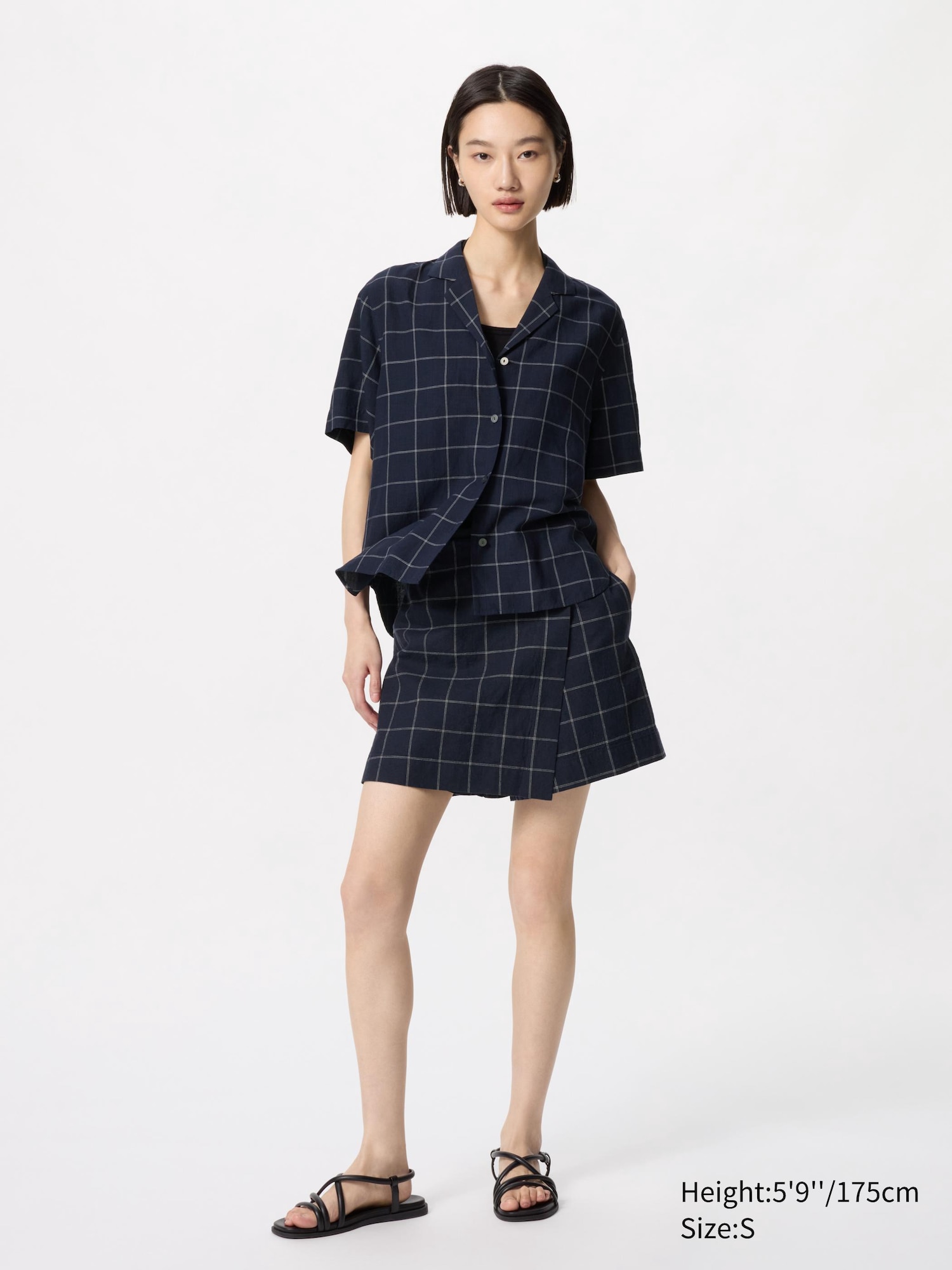 Linen Blend Skort