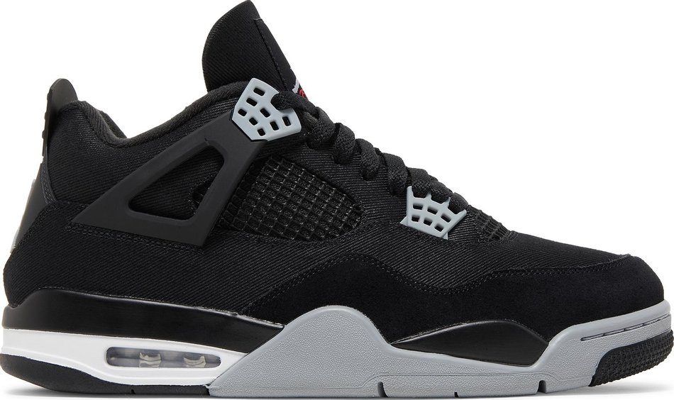 Replicas Air Jordan 4 Retro  Black Canvas  DH7138-006 Reps - Sneaker Replica Workshop