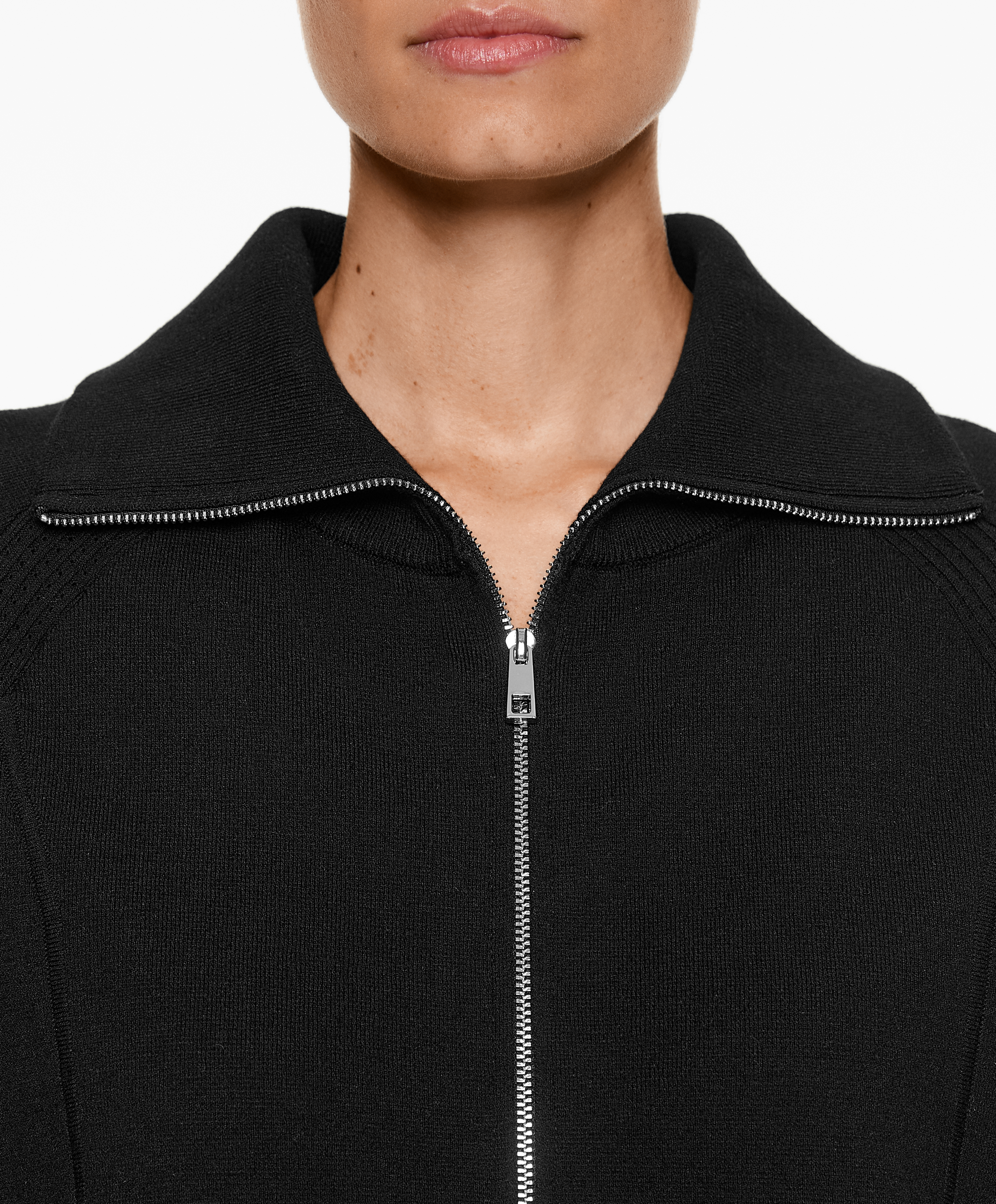 OYSHO Milano knit zip-through jacket