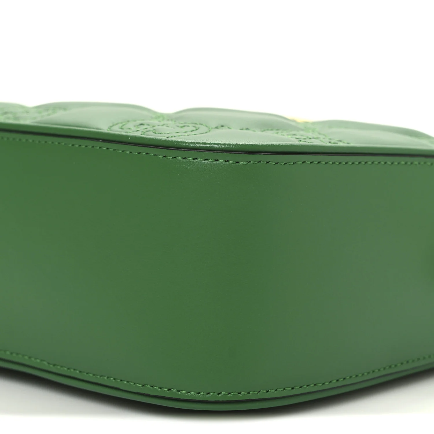 Calfskin GG Matelasse Shoulder Bag Spring Green Natural - Top Club