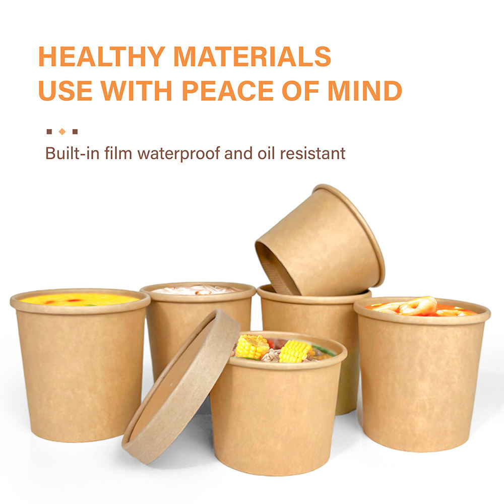 Thickened Kraft Paper Takeaway Cups