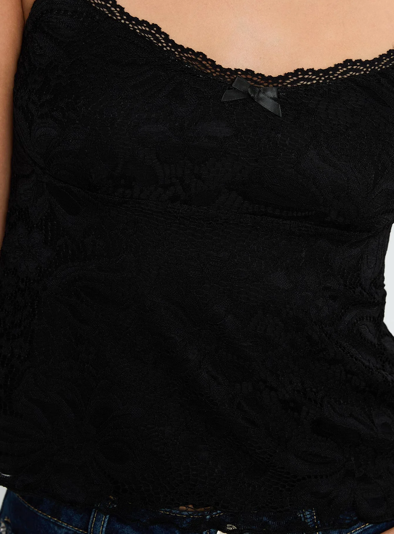 Madaleine Lace Top Black