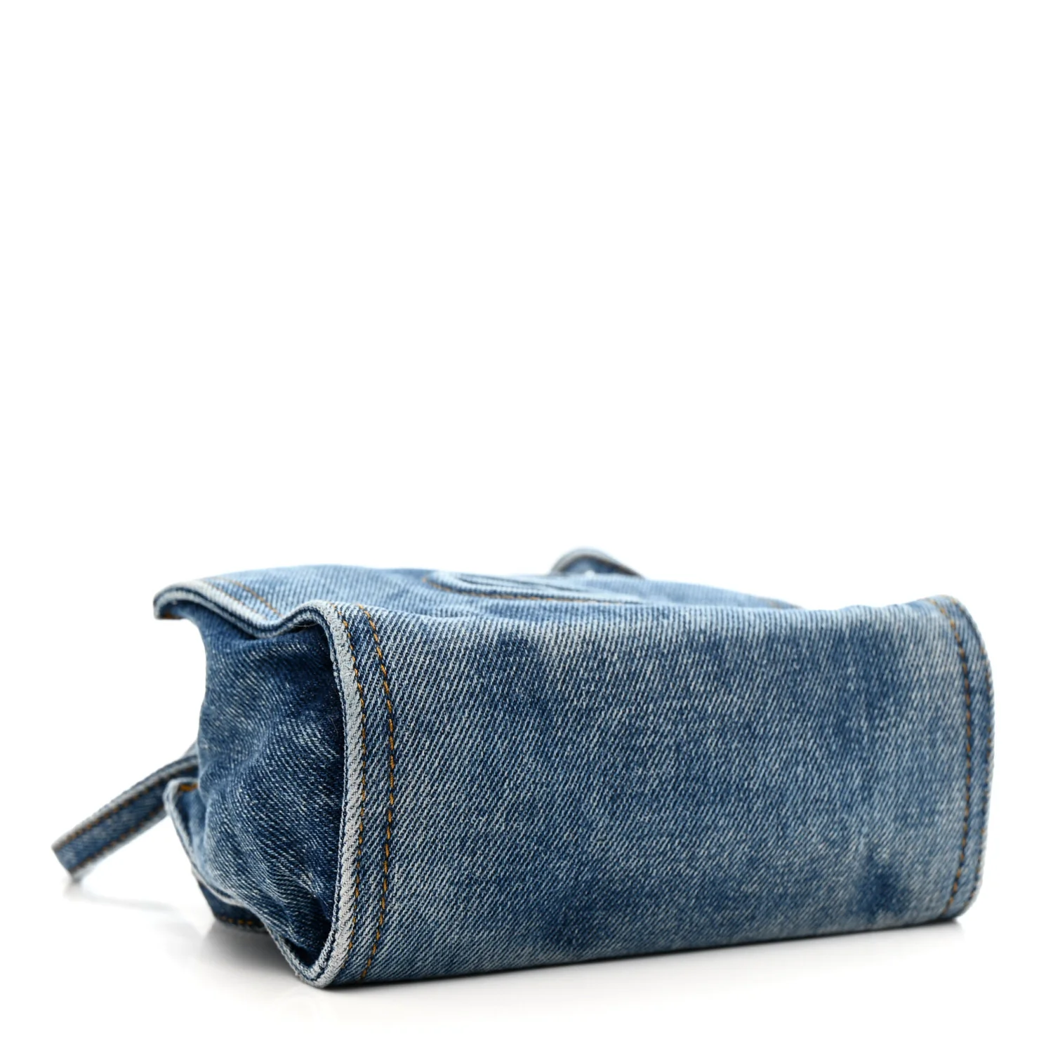 Denim Small Shopping Bag Blue - Top Club