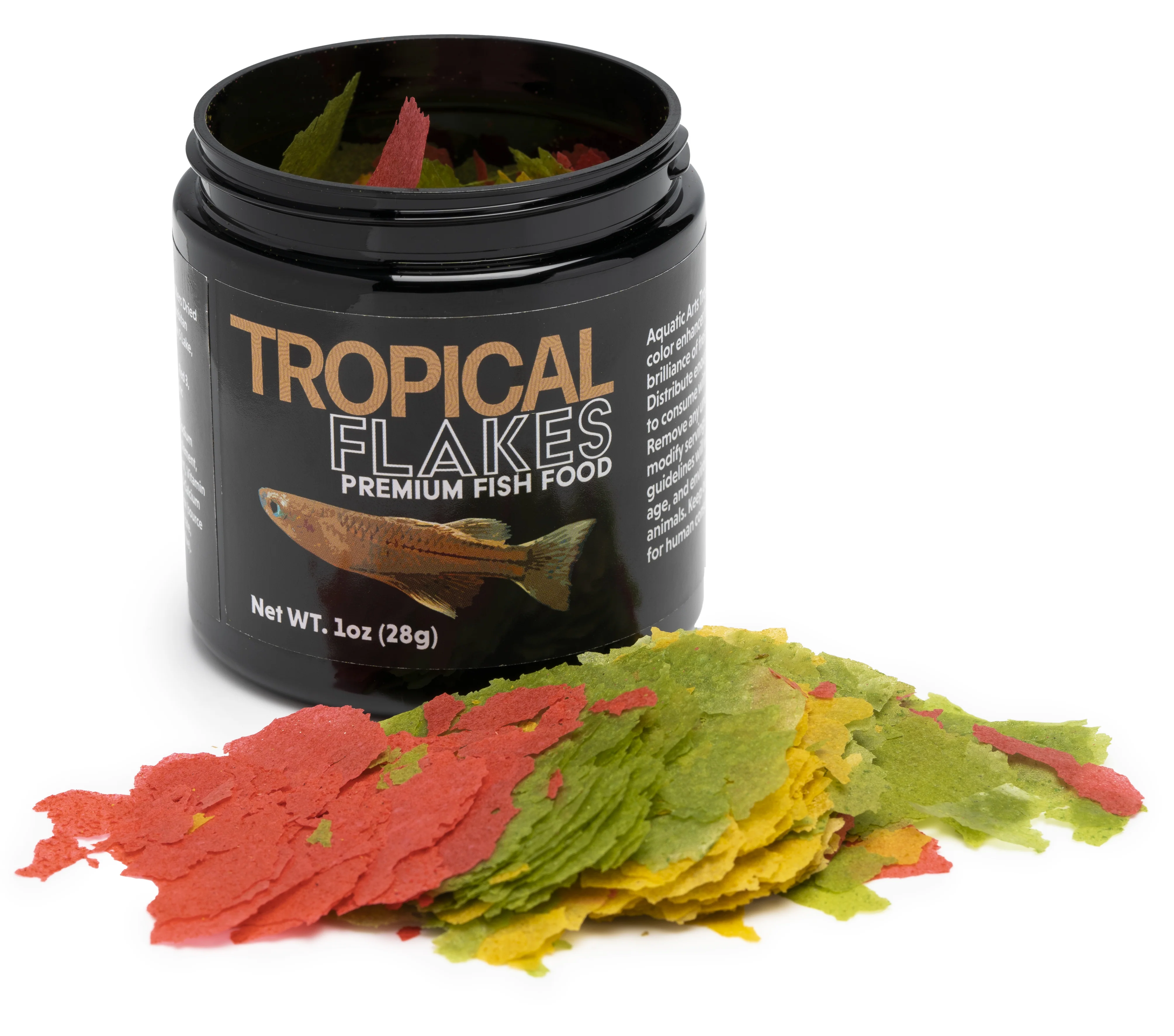 Aquatic Arts Tropical Flakes Premium Fish Food (1-2oz.)