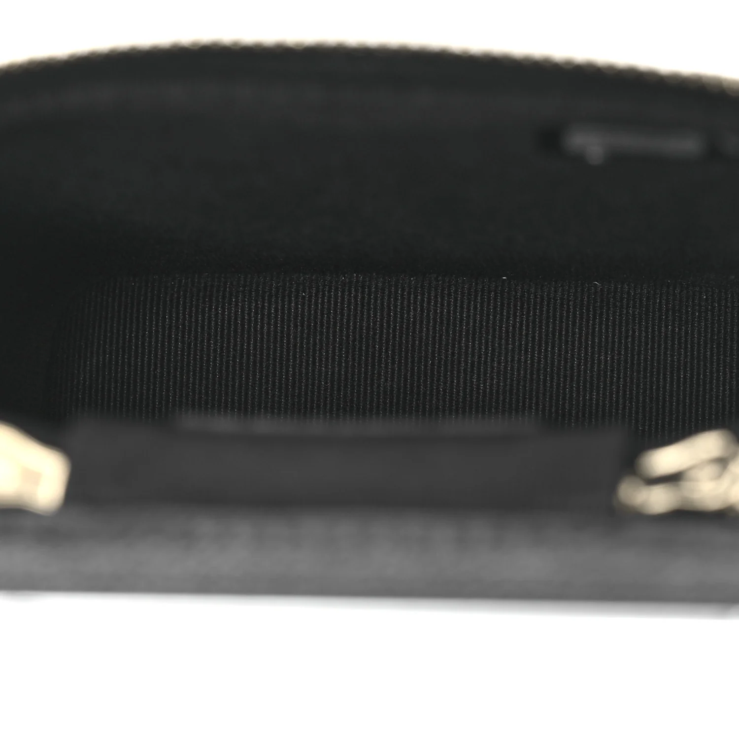 Caviar Quilted Small Vertical Coco Beauty Vanity Case With Chain Black - Top Club