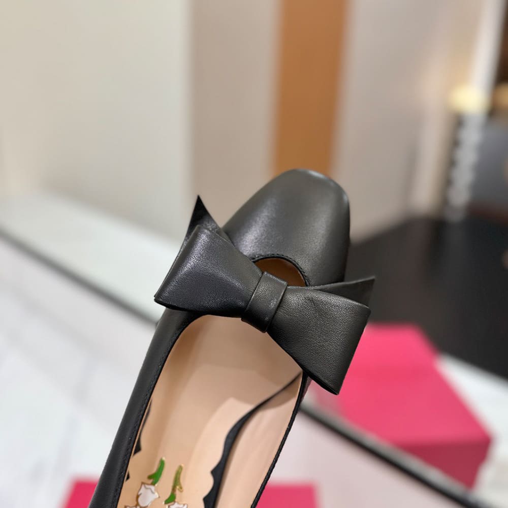 VALENTINO BOWOW sheepskin high heels (heel height 4.5 cm) - Top Club