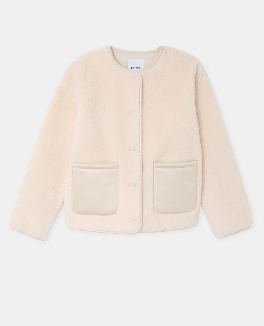 Pimkie Blouson en sherpa façon peau lainée