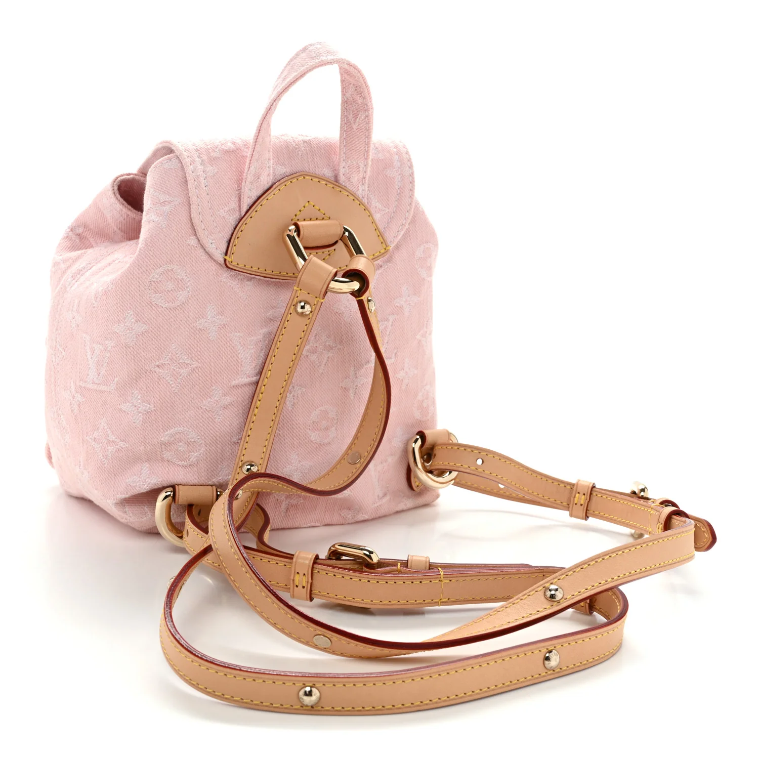 Denim Venice Backpack Washed Pink - Top Club