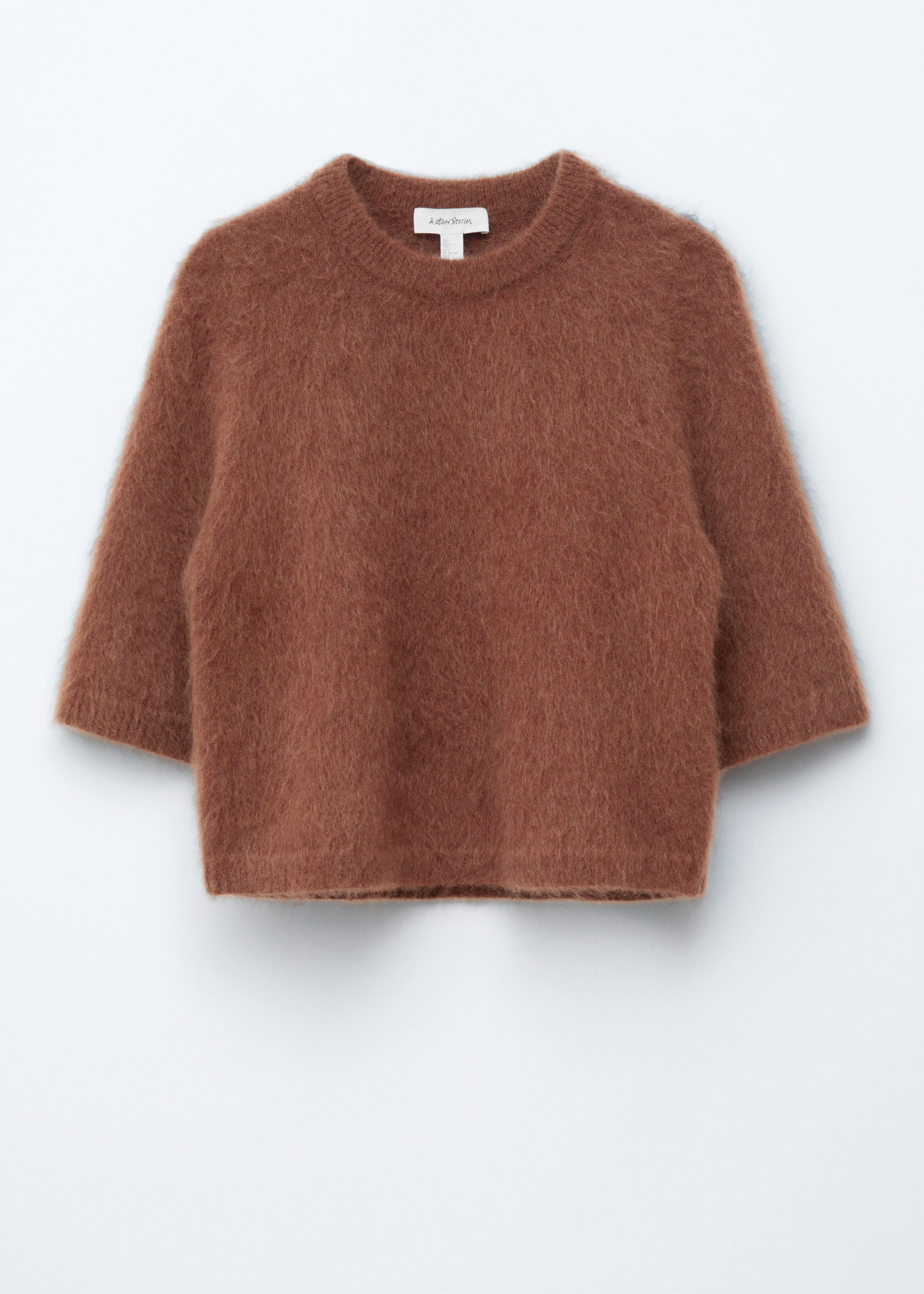 & Other Stories MOHAIR-BLEND KNITTED T-SHIRT