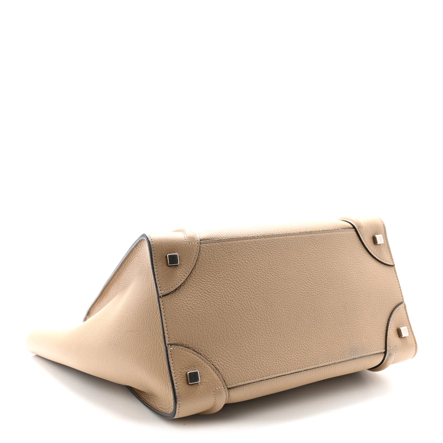 Drummed Calfskin Mini Luggage Dune - Top Club