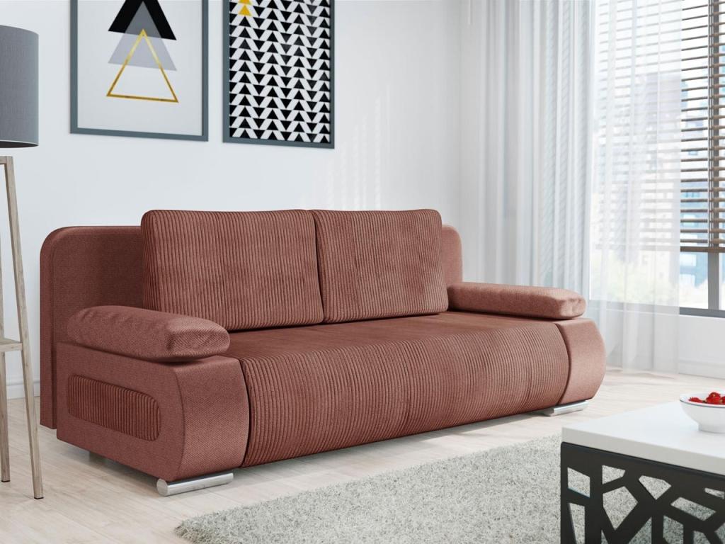 Sofá-cama Comfivo 144, Caja de ropa de cama, 77x200x92cm