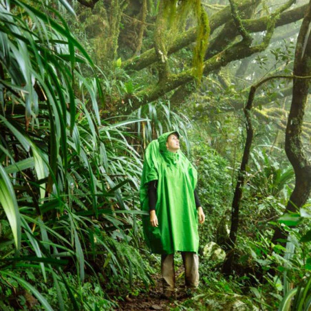Sea to Peak Nylon Tarp verde - Poncho impermeable de lluvia