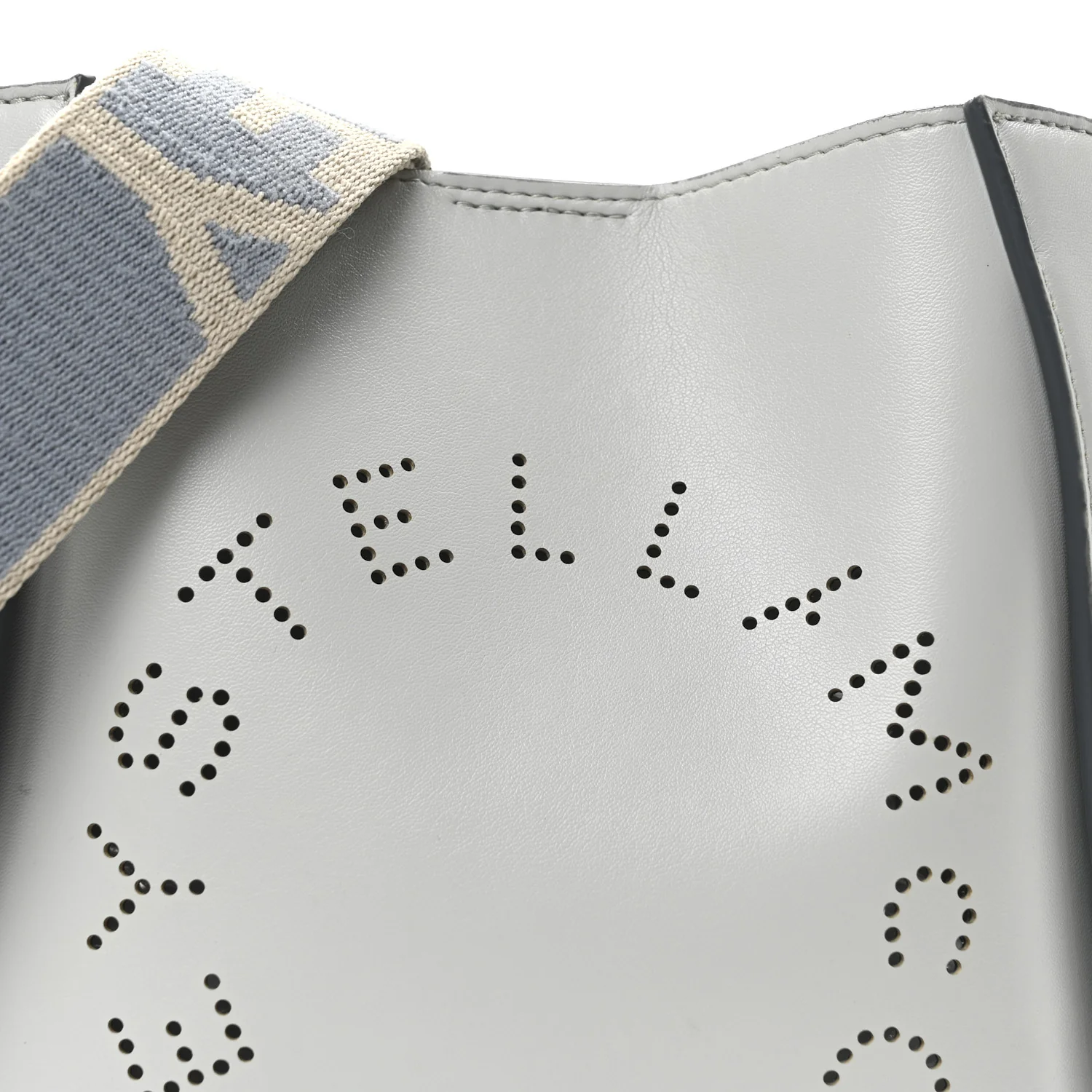 Eco Alter Nappa Perforated Logo Mini Crossbody Light Blue - Top Club