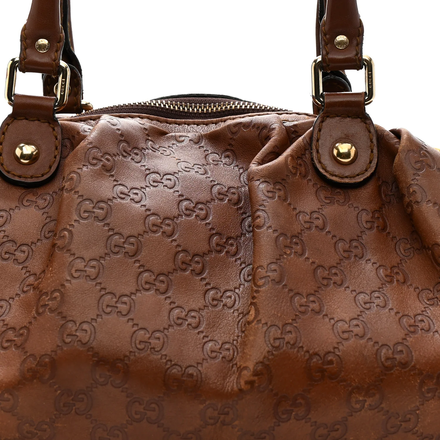 Guccissima Medium Sukey Tote Brown - Top Club
