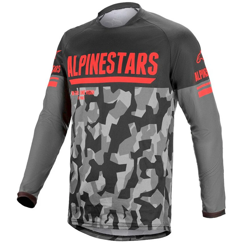 ALPINESTARS VENTURE R GRAY / RED T-SHIRT