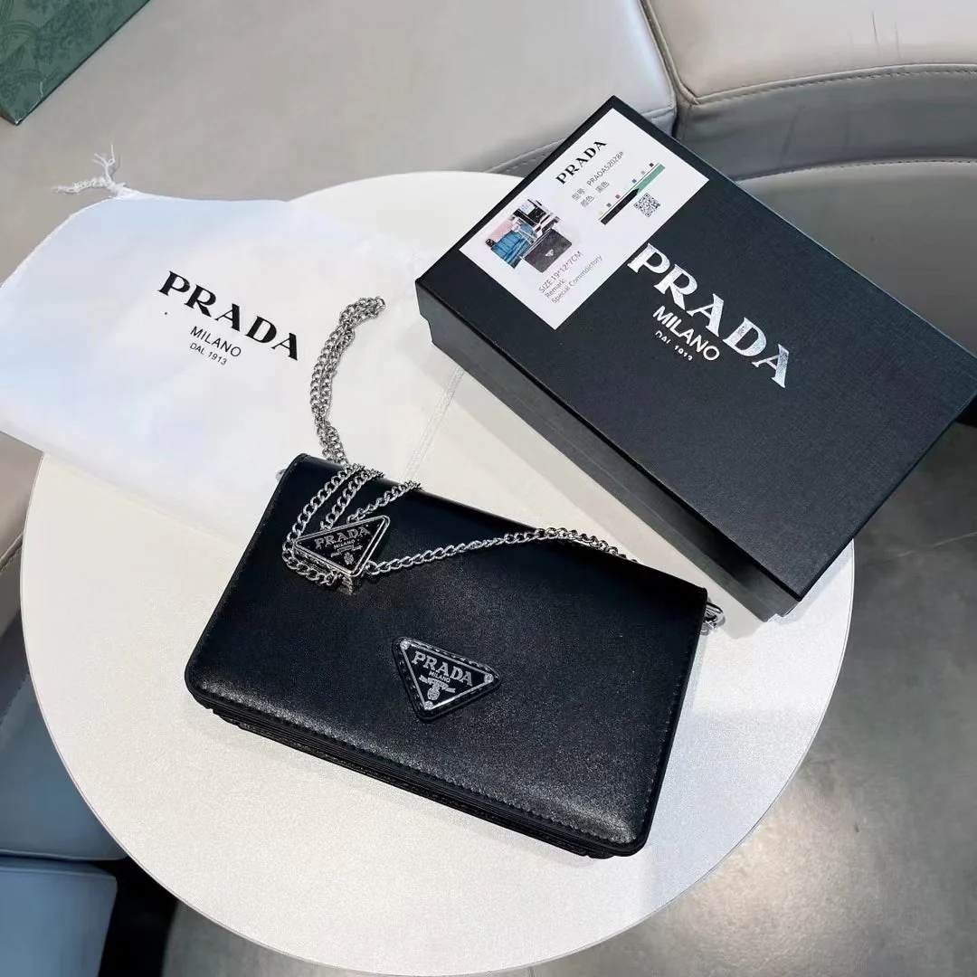 pra retro shiny small square bag - Top Club