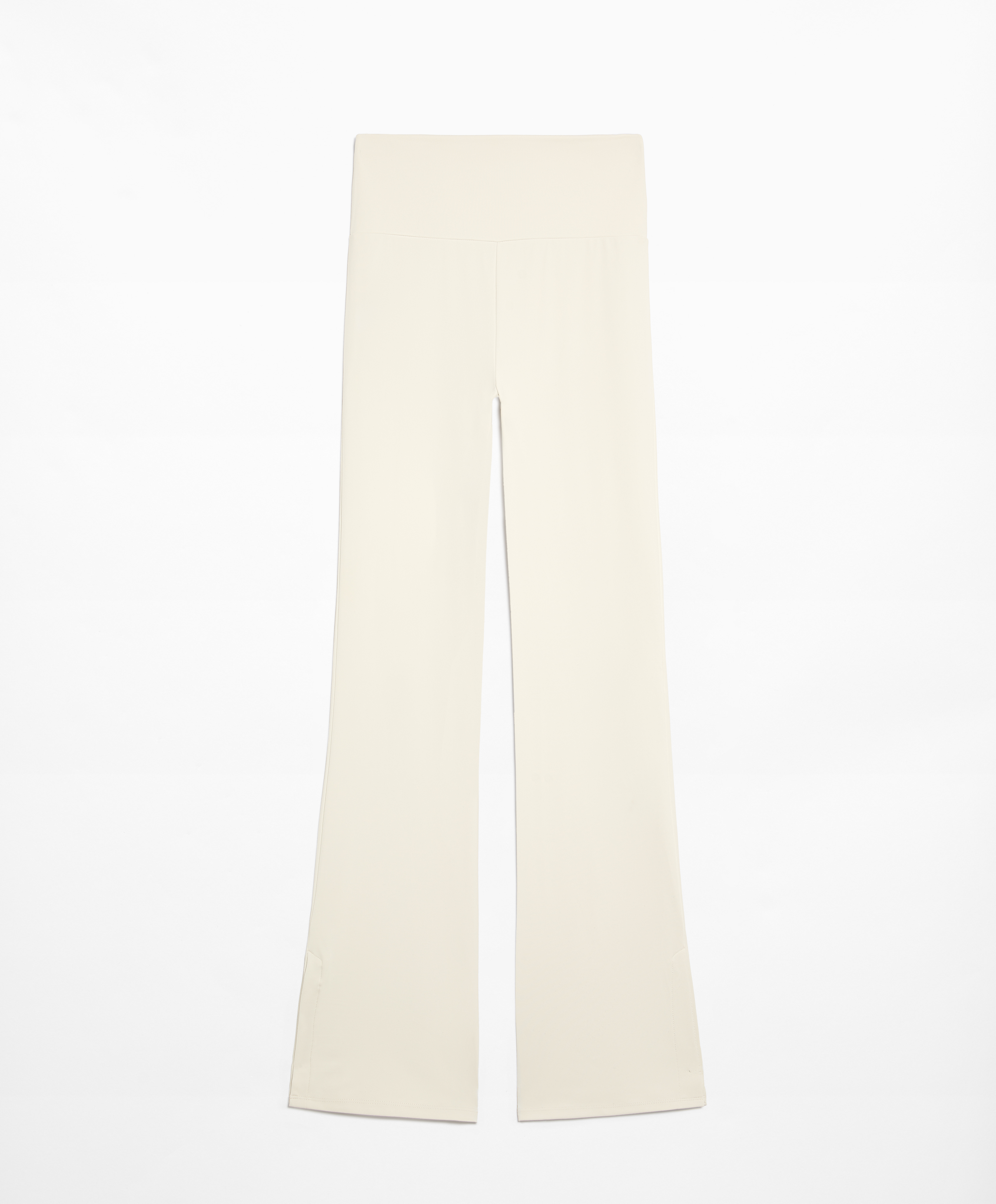 OYSHO Comfortlux slit flare trousers