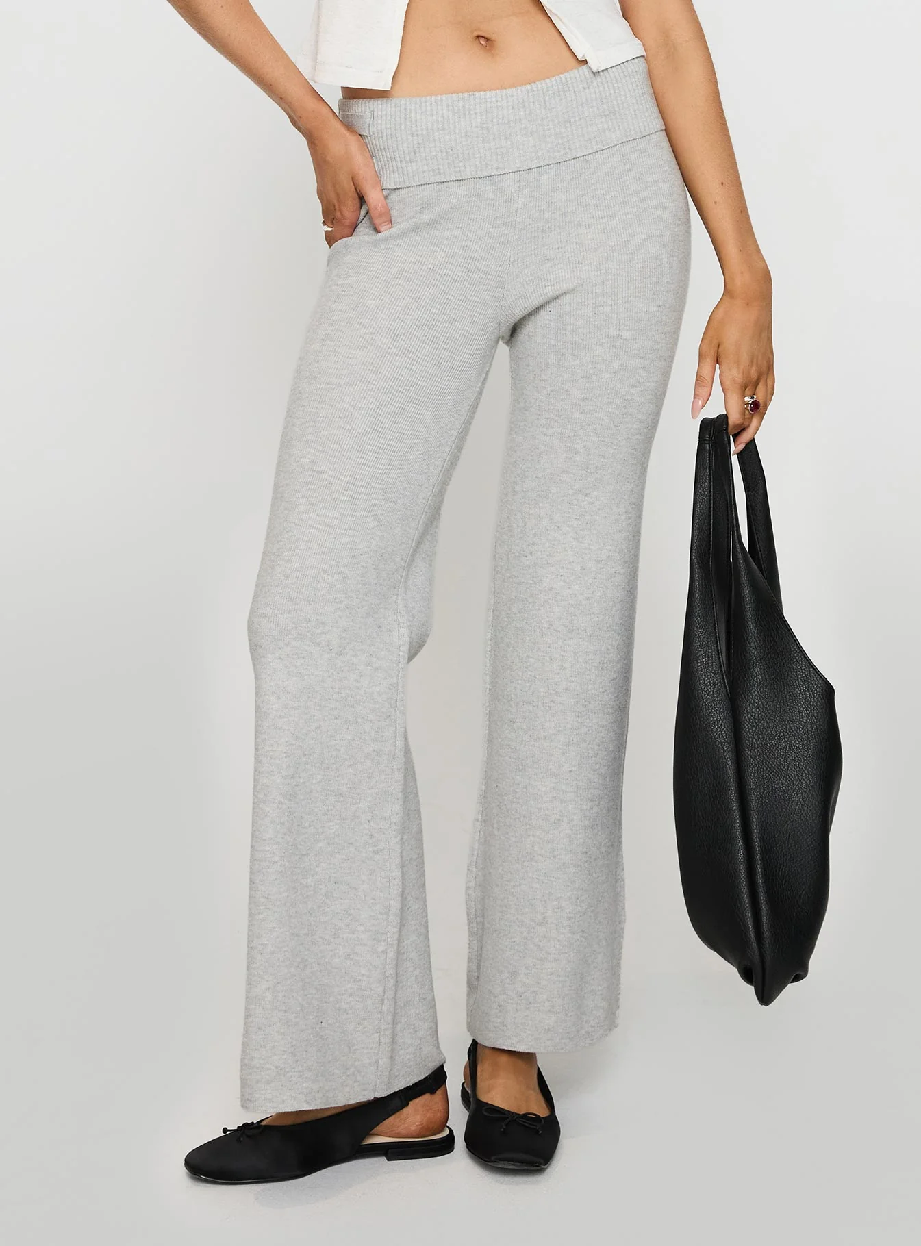 Try Me Knit Pants Grey