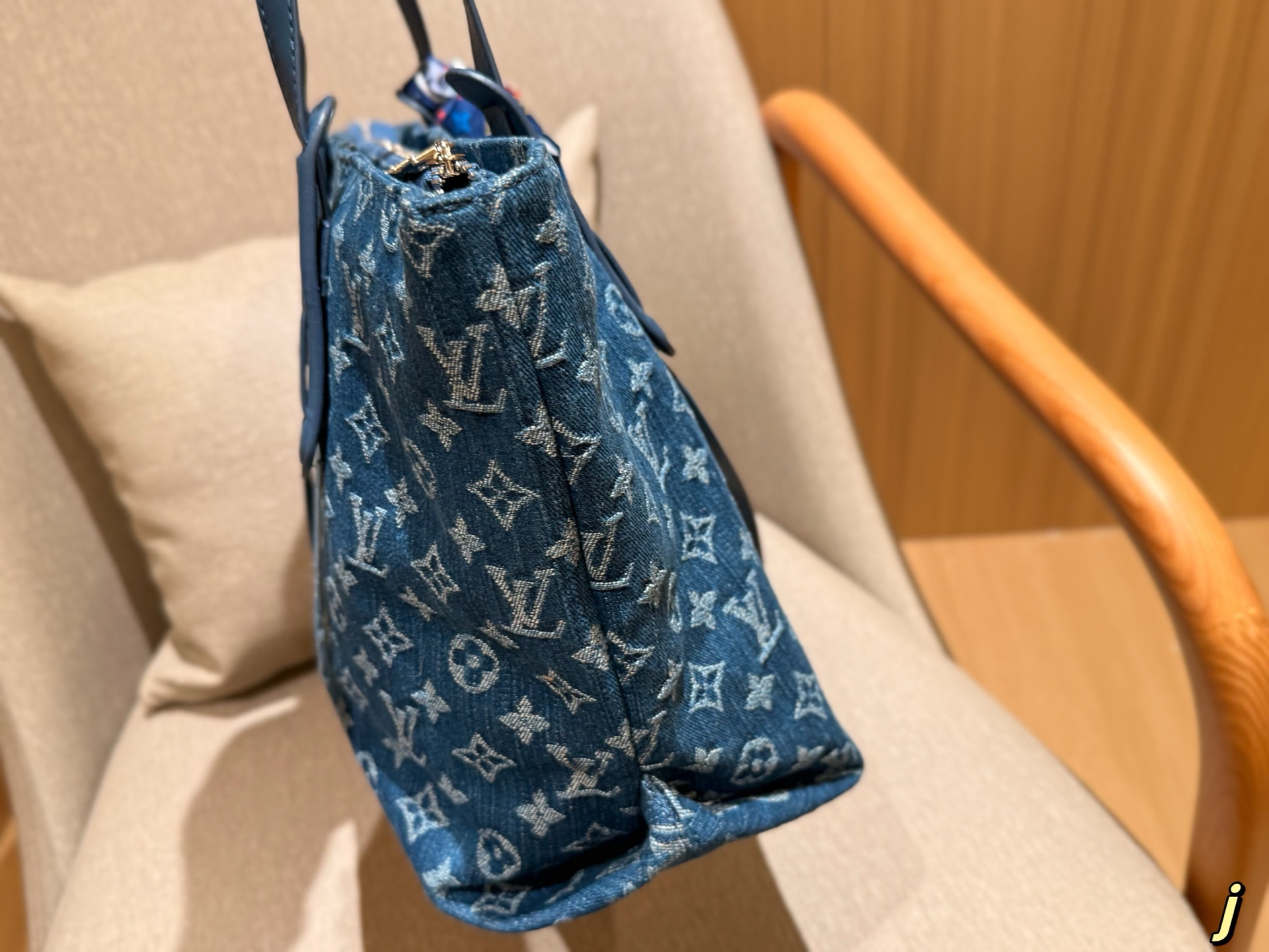 Louis new arrival neverfull denim bag size:40*24*16 cm - Top Club