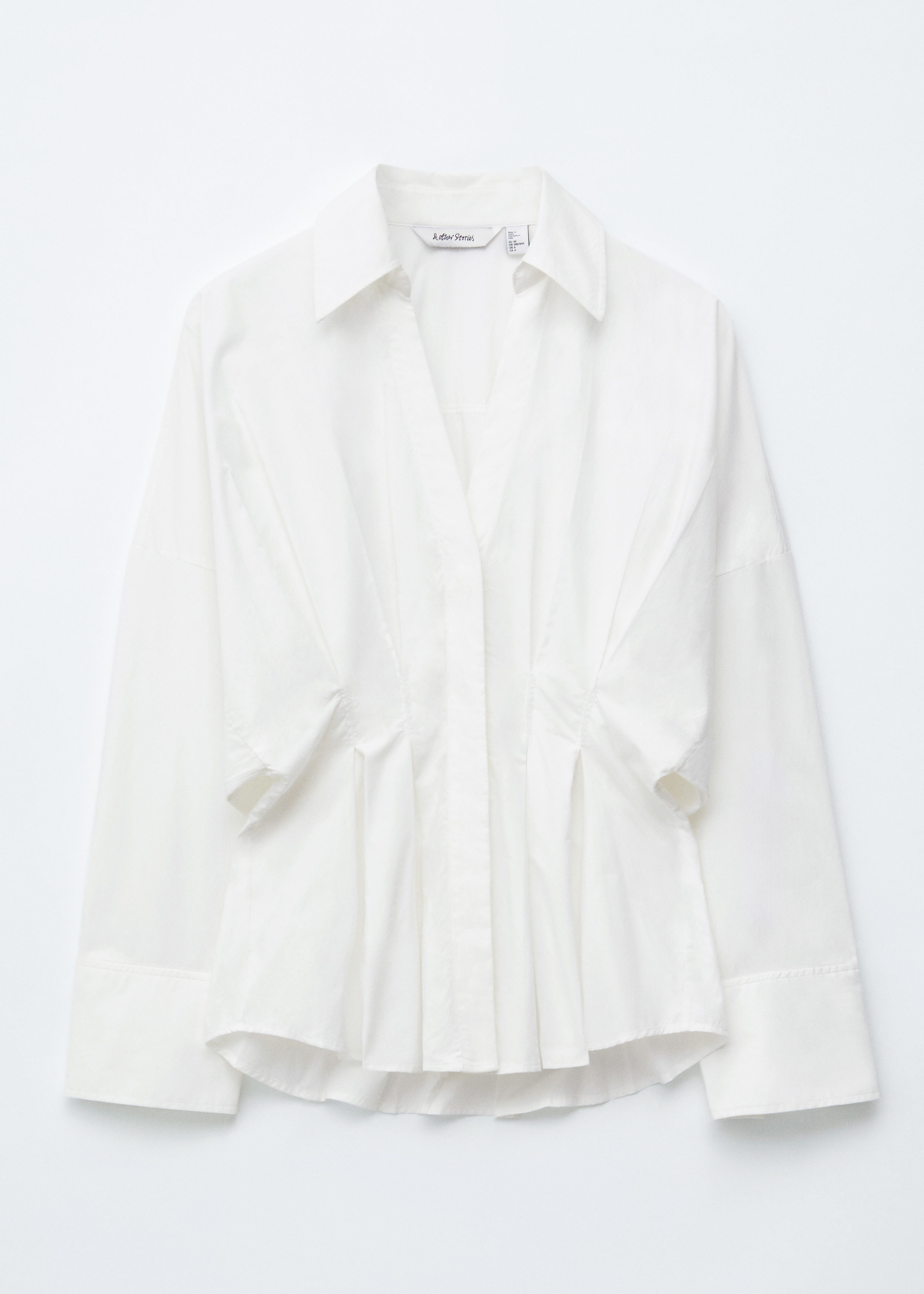 & Other Stories FITTED-WAIST COTTON SHIRT