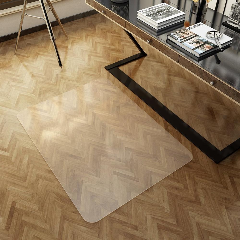 Professional Custom Size Anti-Slip Frosting Pvc Transparent Office Chair Floor Mat for Hardwood Floors