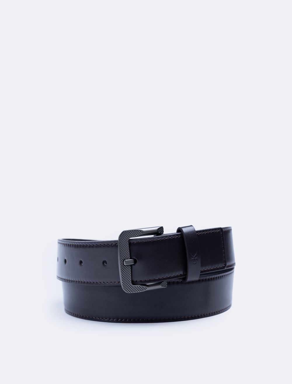 COACH Textured Harness Buckle Belt