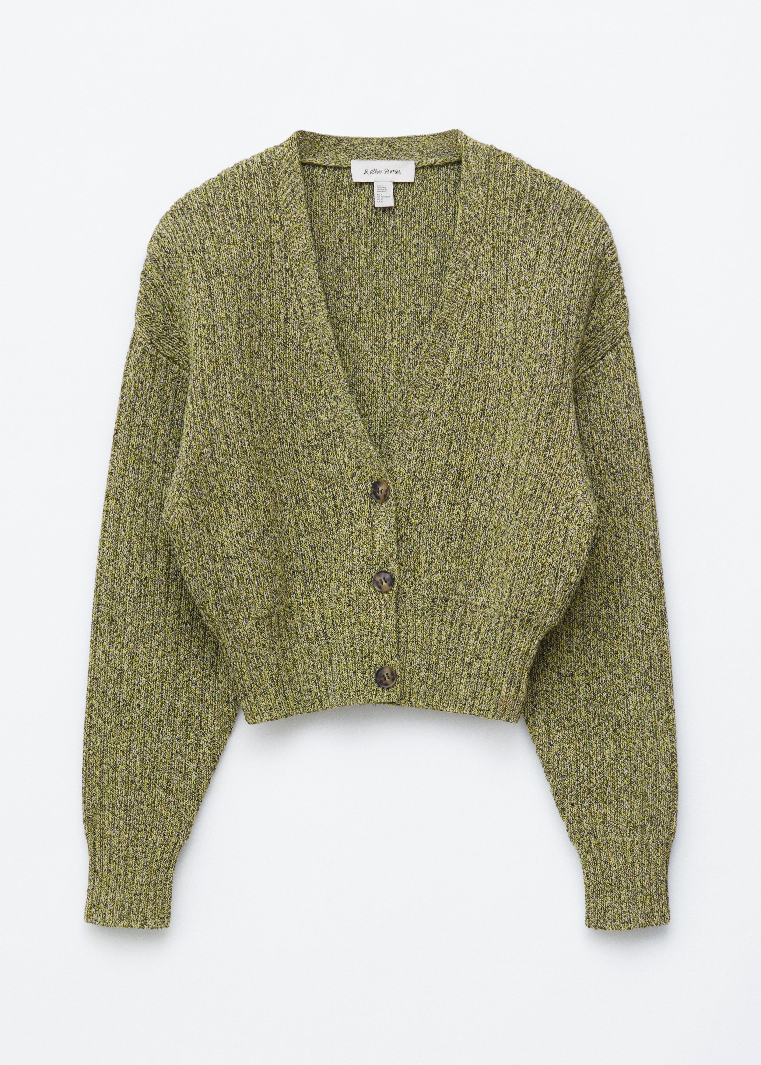 & Other Stories RIB-KNIT COTTON CARDIGAN