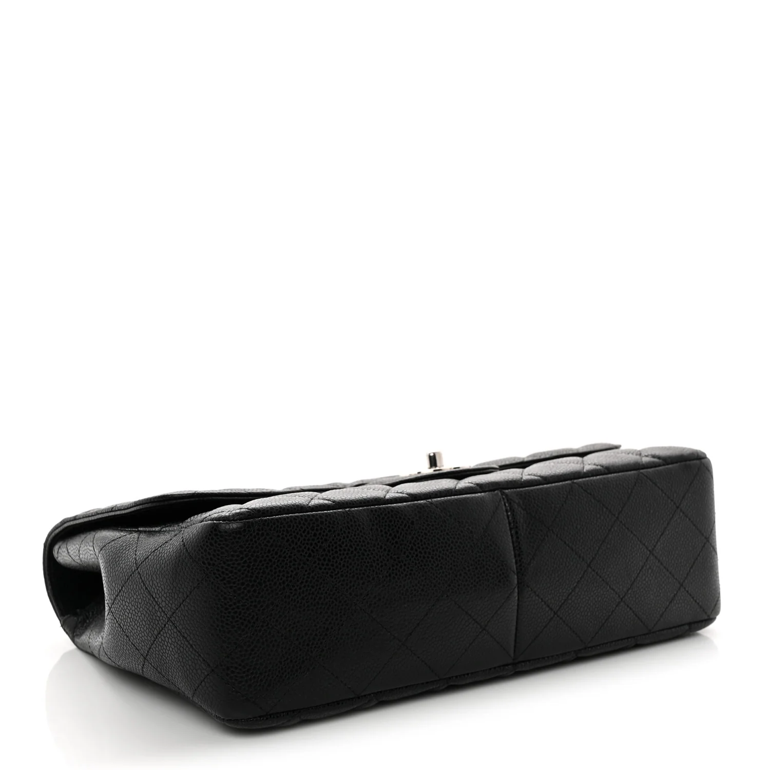 Caviar Quilted Jumbo Single Flap Black - Top Club