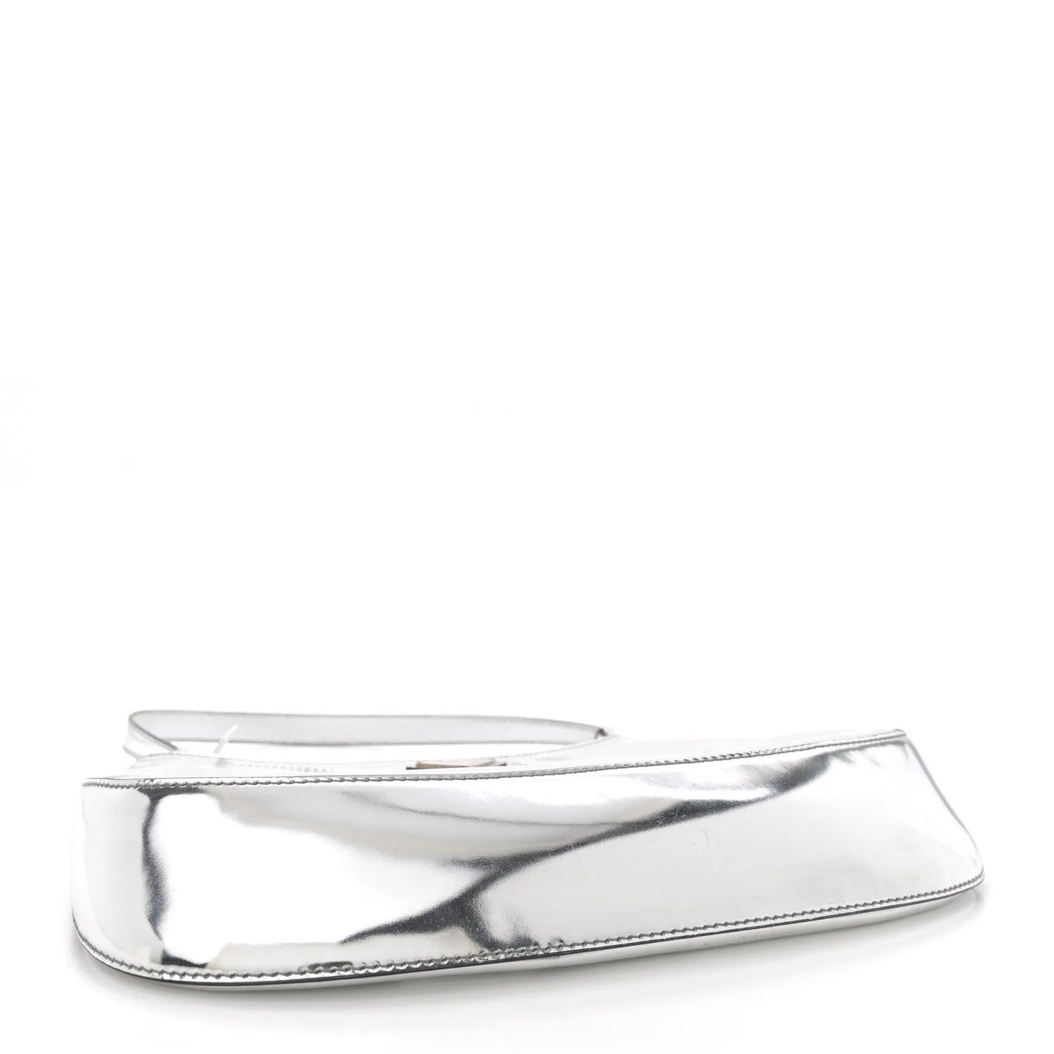Spazzolato Cleo Shoulder Bag Argento - Top Club