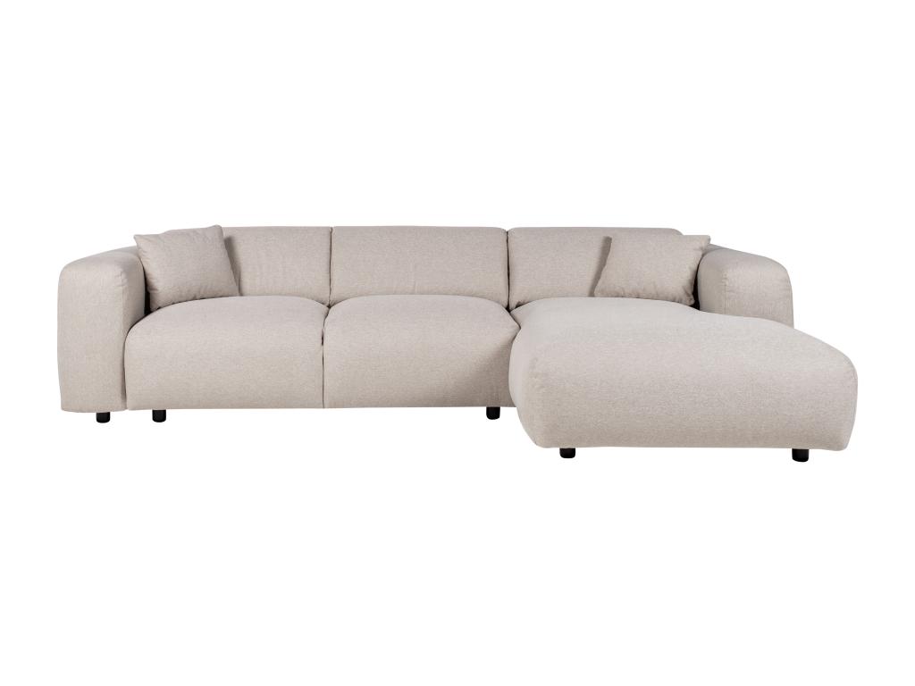 Gran sofá rinconera derecho tela beige