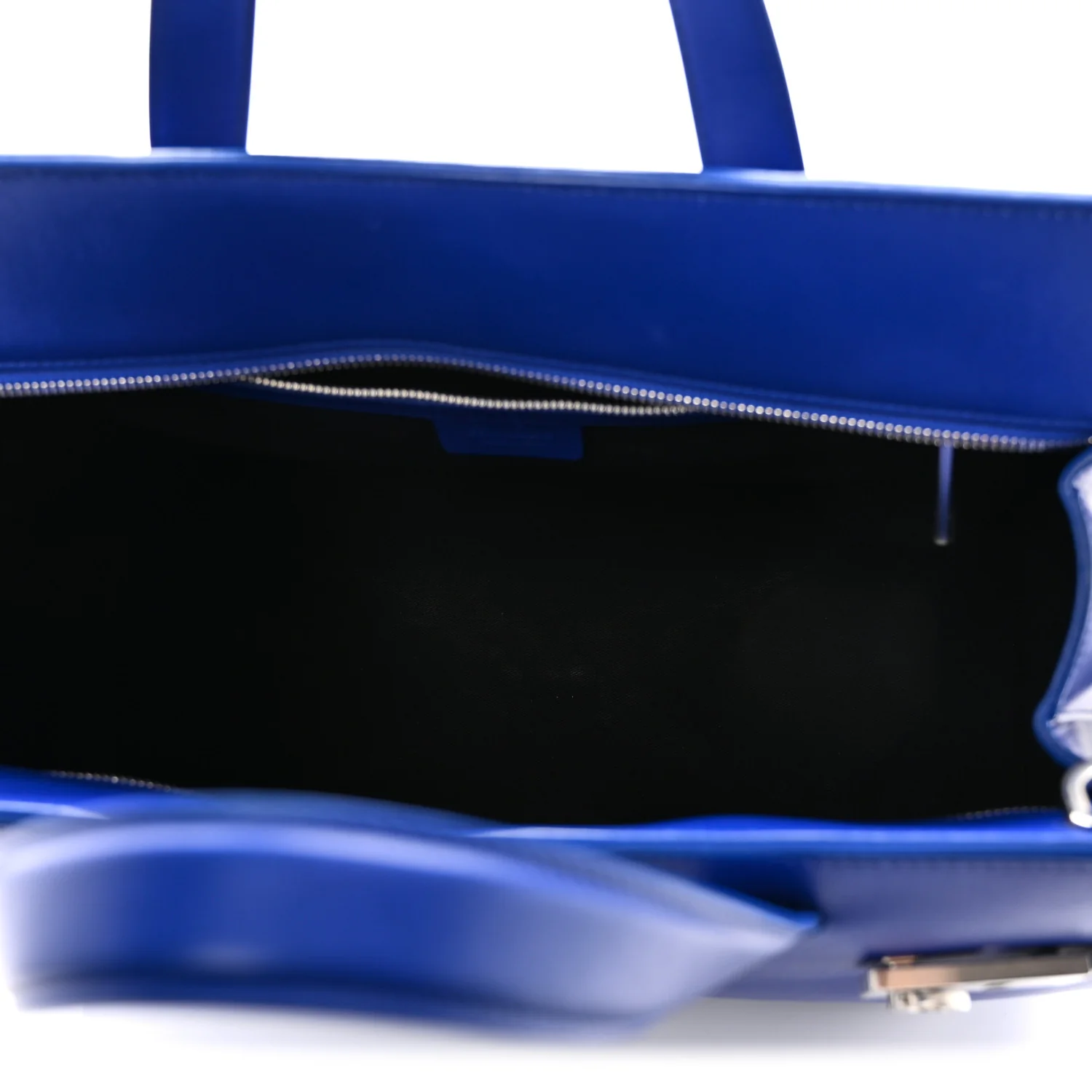 Calfskin Calfskin XL Gancini Buckles Tote Bag Blue - Top Club