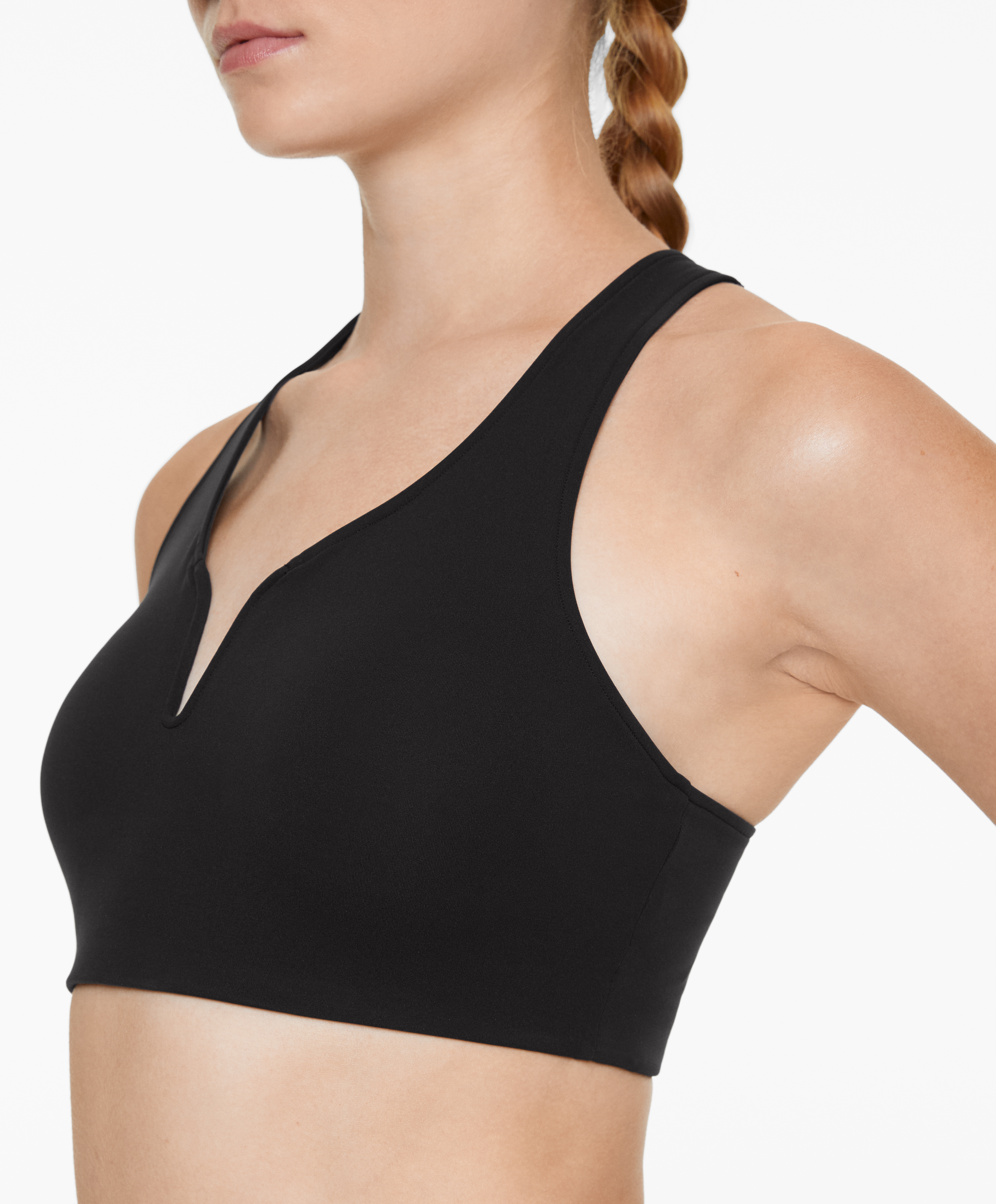 OYSHO Medium support compressive sports bra with trim