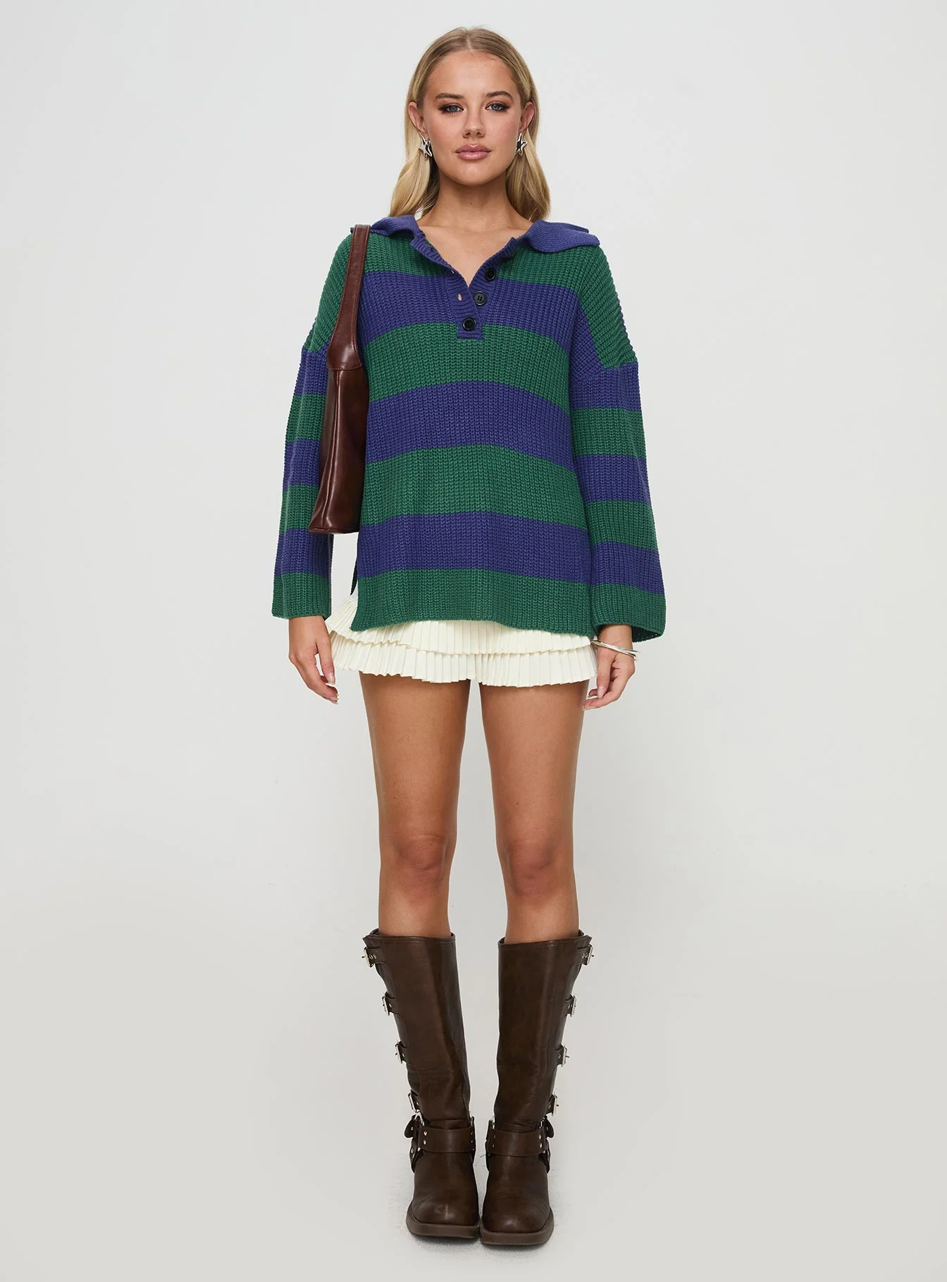 Olivah Jumper Blue / Green