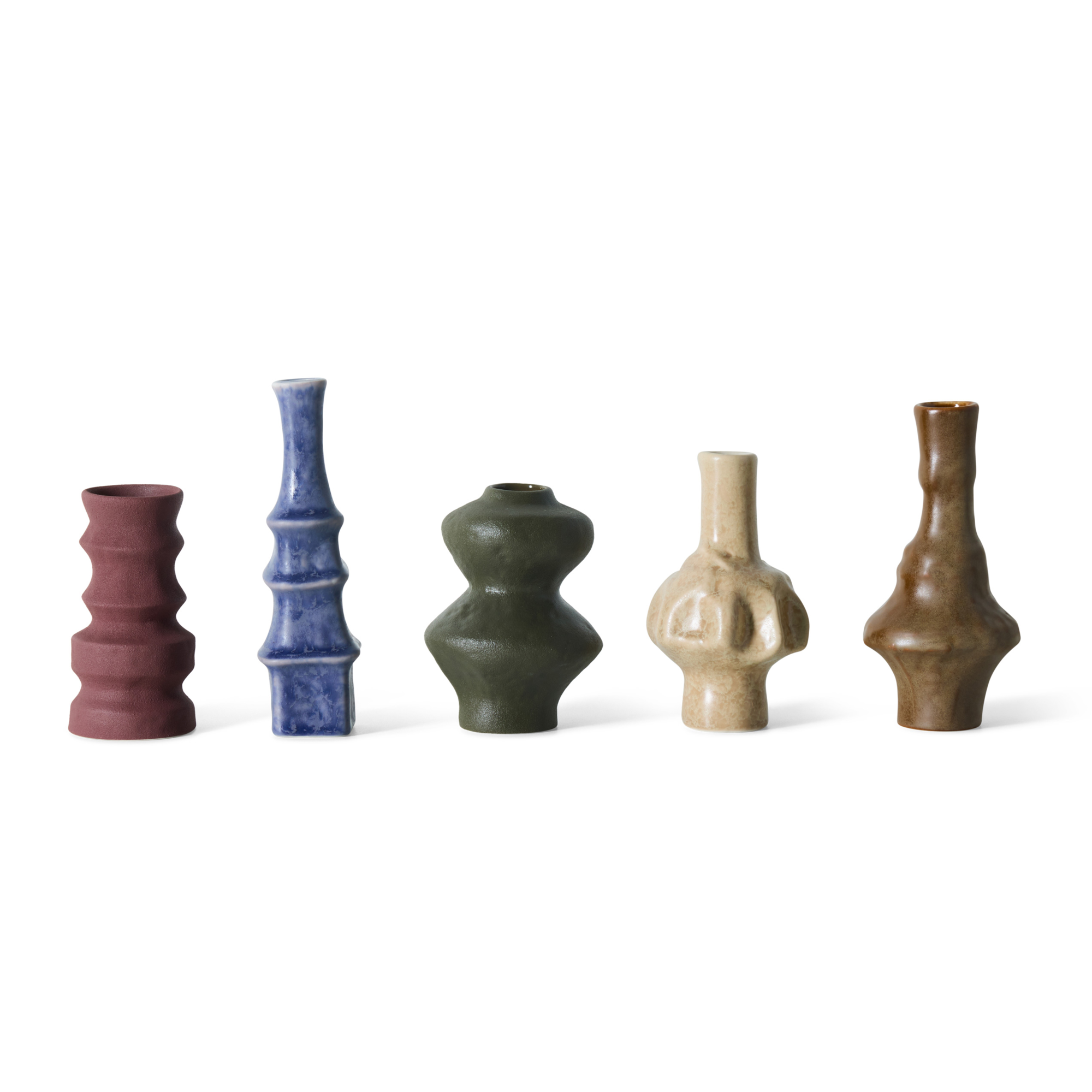 Vaas 70s ceramics palette - set van 5