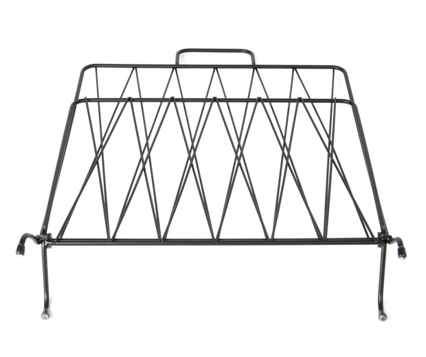 Magazine rack Diamond Raster metal matt black