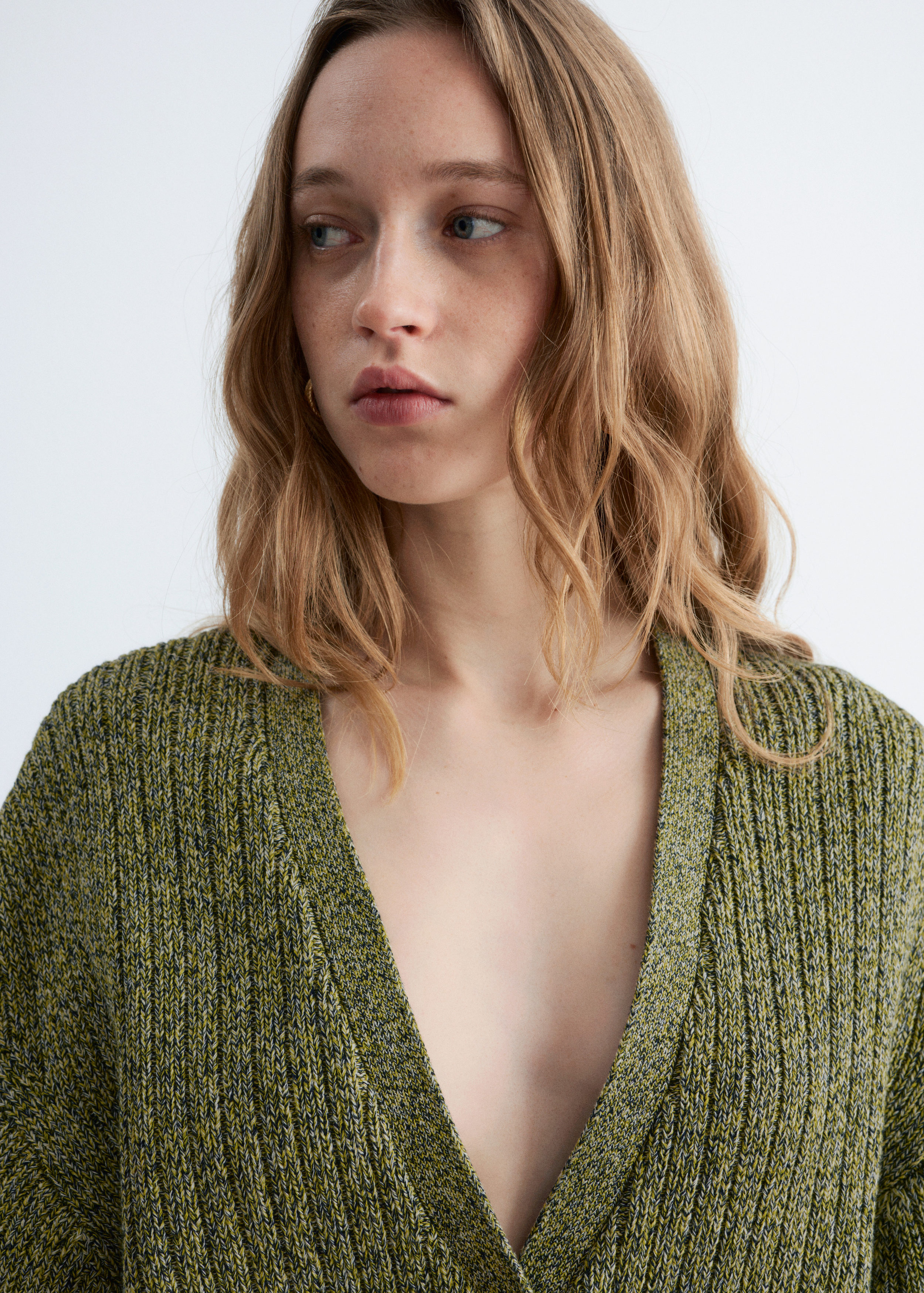 & Other Stories RIB-KNIT COTTON CARDIGAN