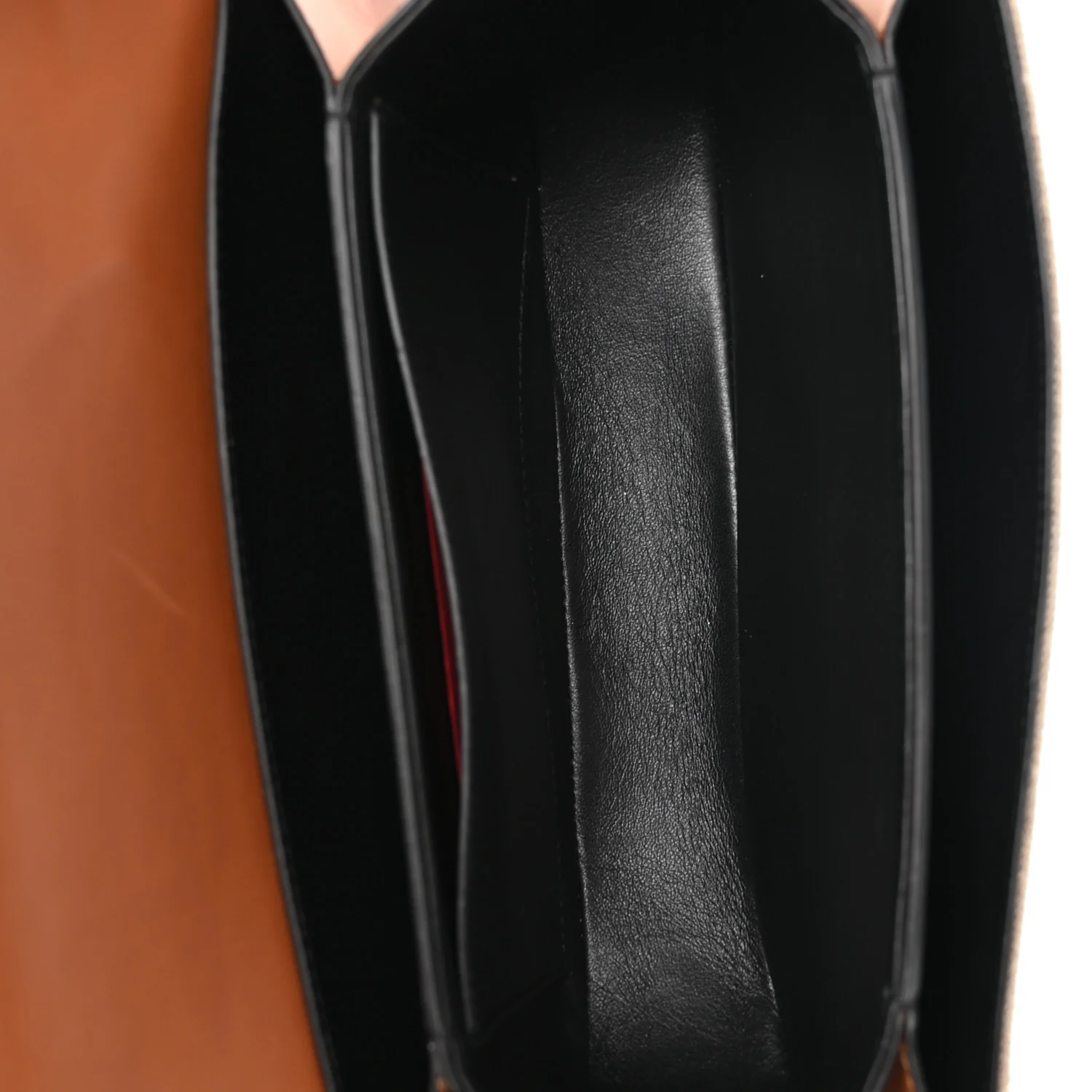 Calfskin Linen Supervee Crossbody Bag Saddle Brown Natural - Top Club