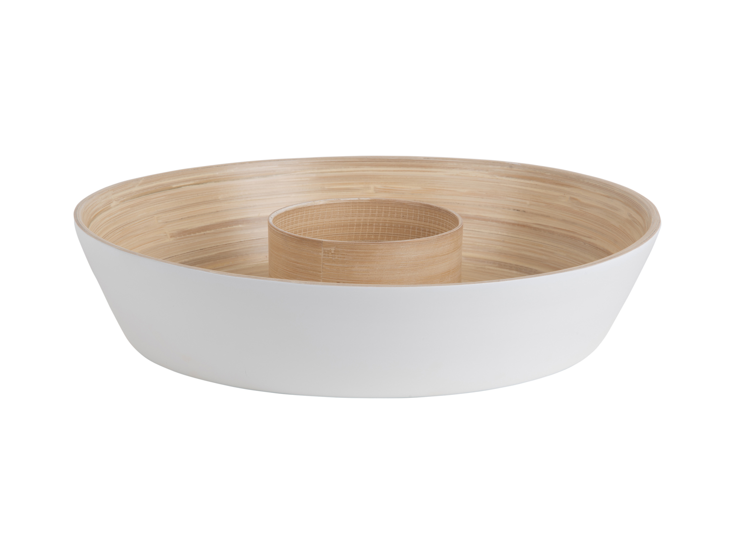 Bowl Puro chip & dip bamboo white
