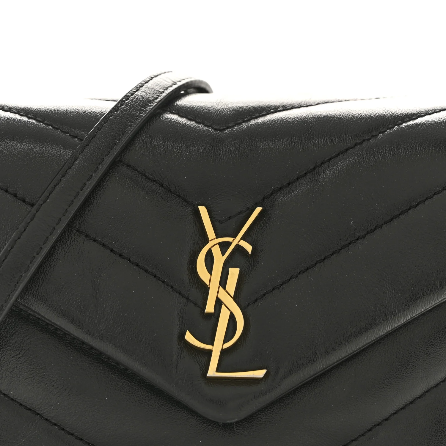 Calfskin Y Quilted Monogram Toy Loulou Crossbody Bag Black - Top Club