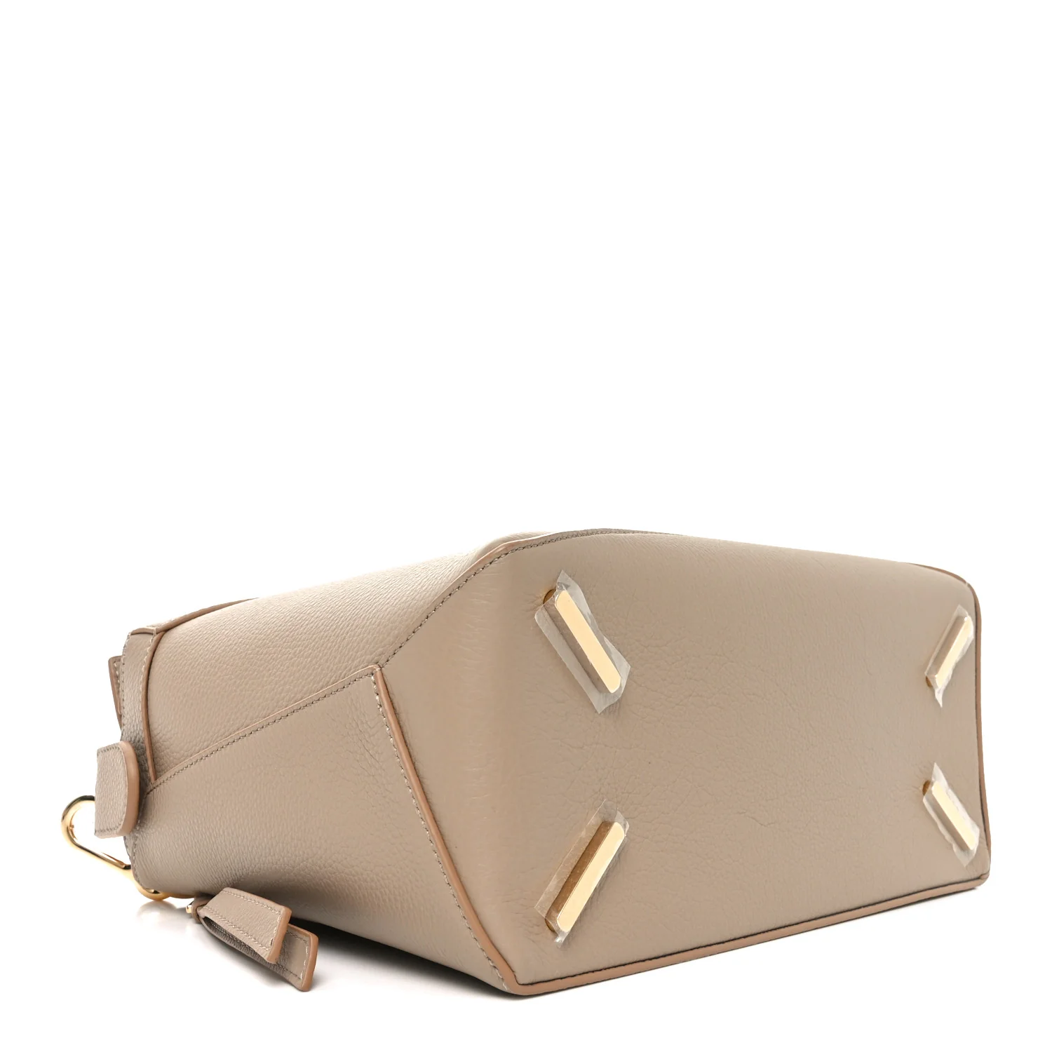 Calfskin Large Puzzle Edge Bag Sand - Top Club