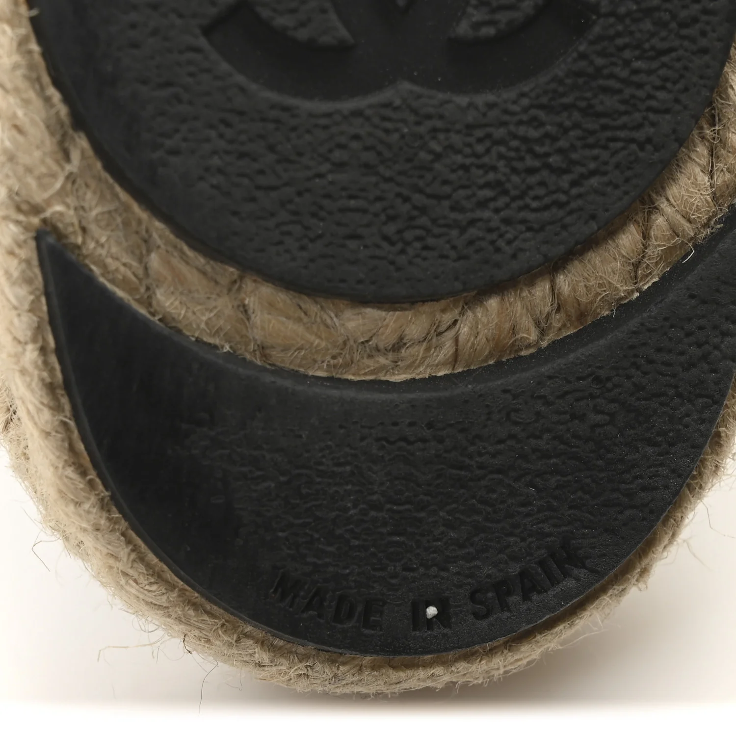 Wool Laminated Lambskin CC Slide Sandals 41 Black Gold - Top Club