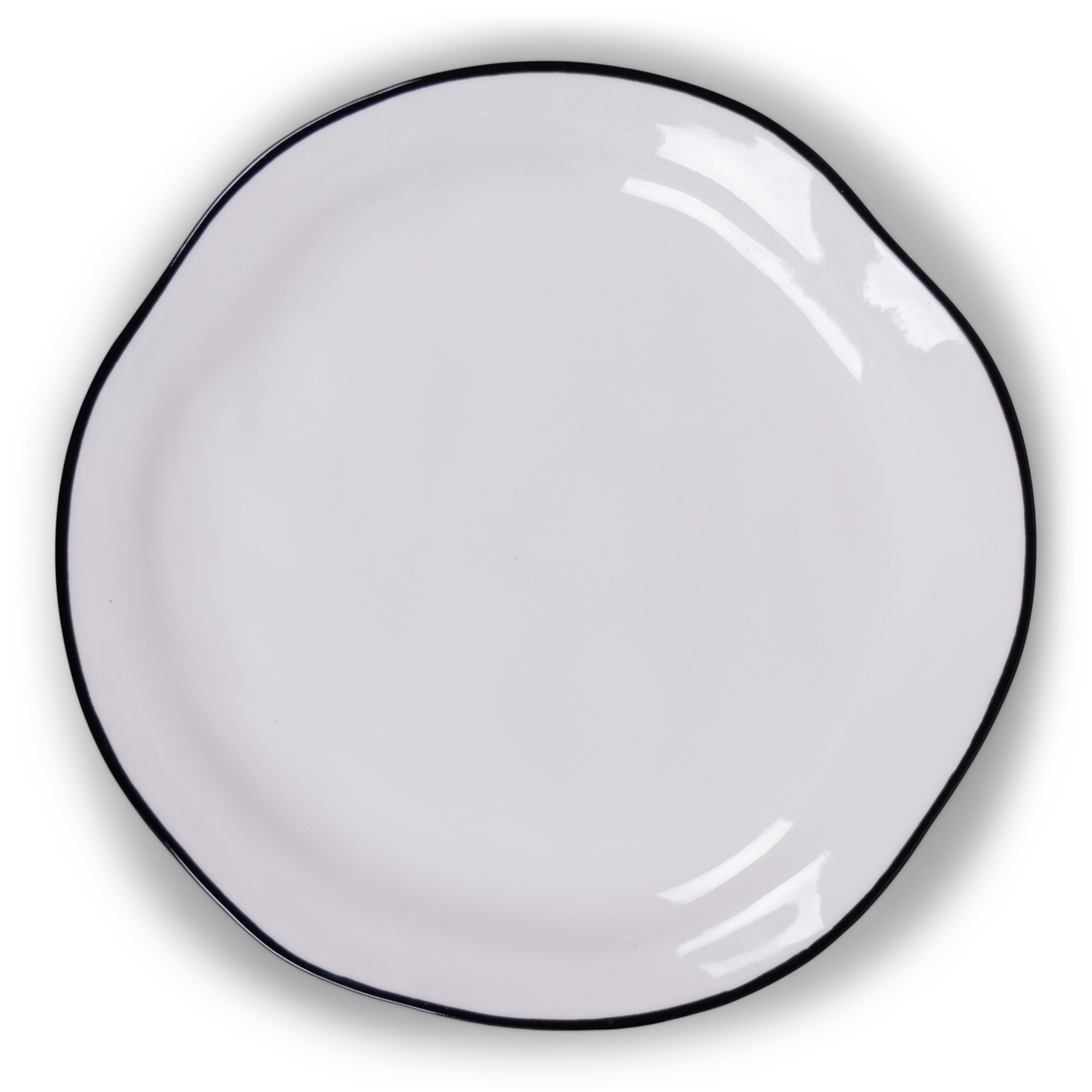 Bord Ayana Ø25,5 cm white/black