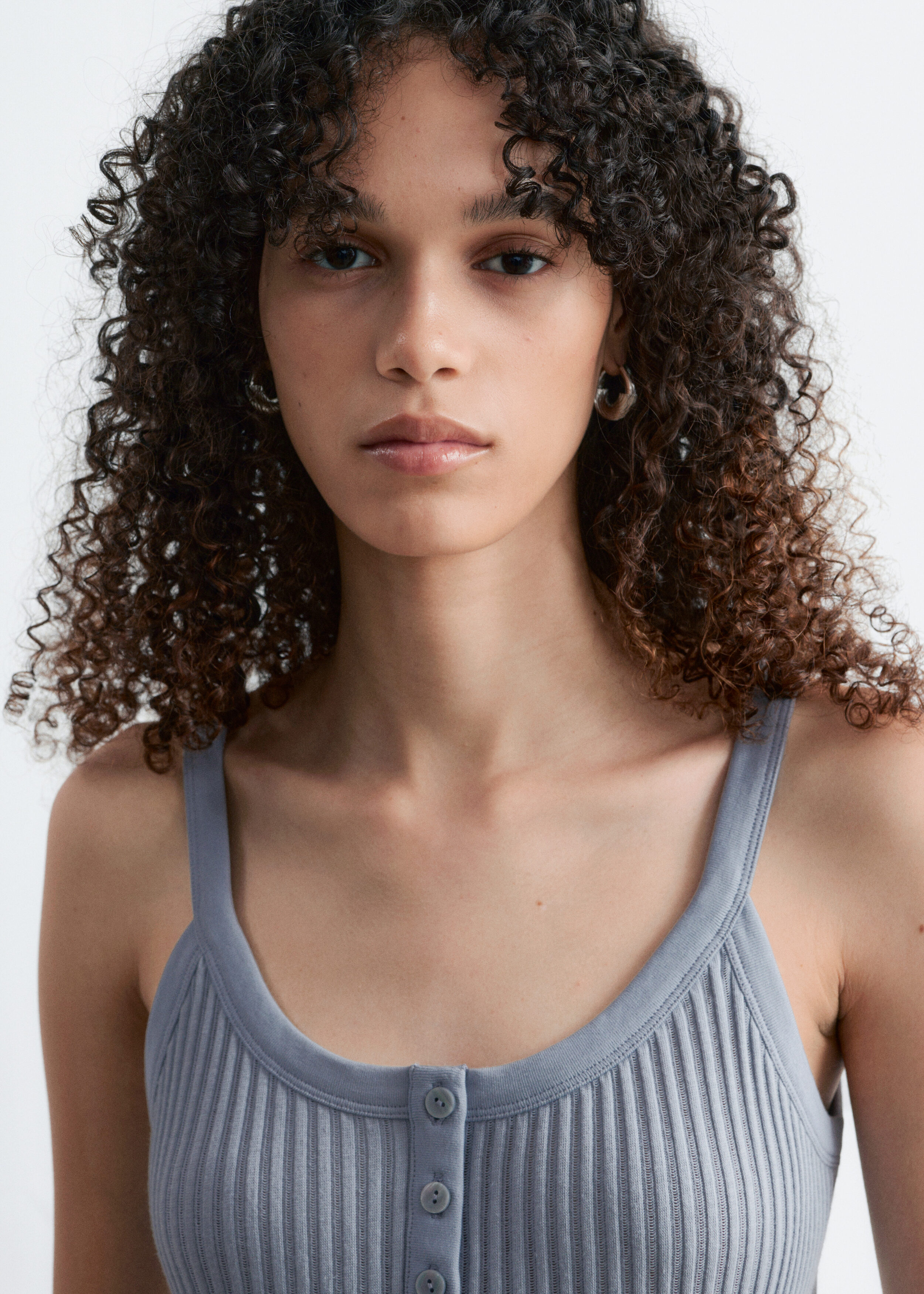 & Other Stories SCALLOPED TANK TOP
