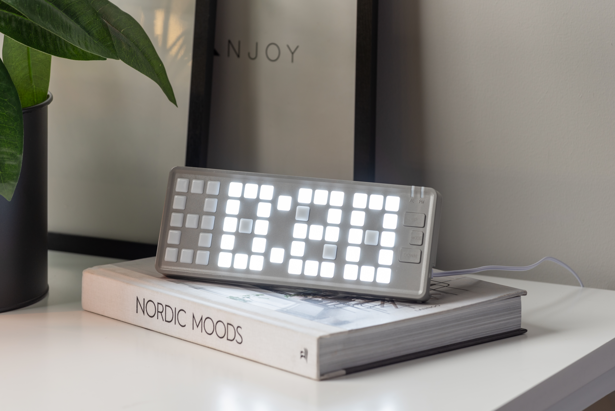 Alarm clock Keyboard LED light grey