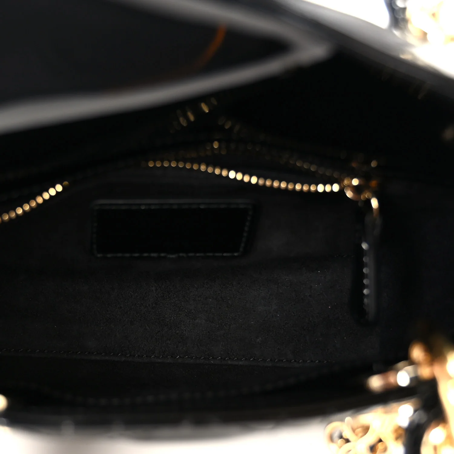 Patent Cannage Mini Lady Dior Black - Top Club