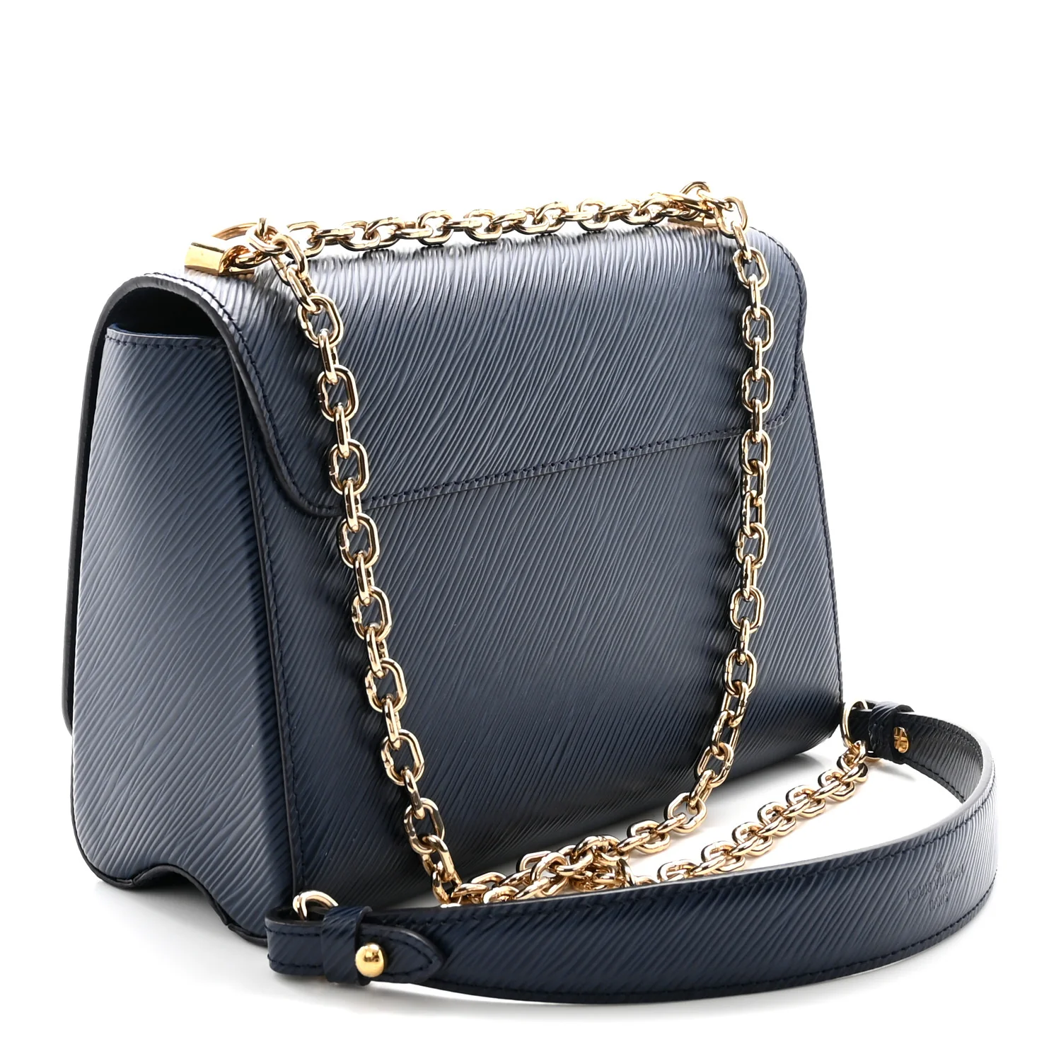 Epi Twist Shoulder Bag MM Indigo - Top Club